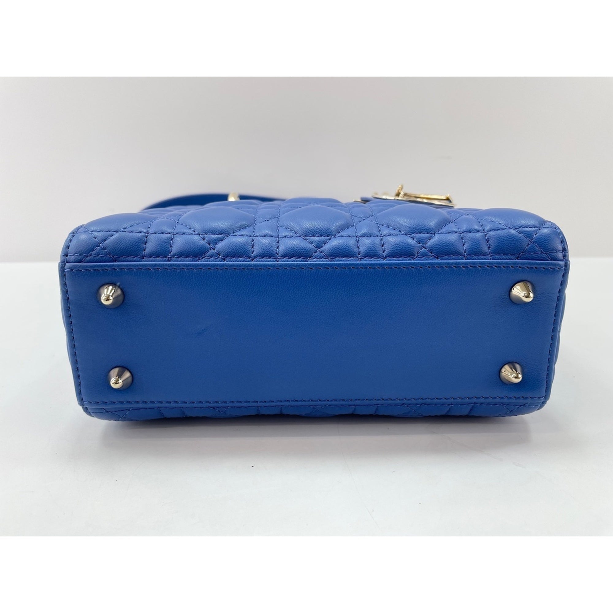 Christian Dior Blue Leather Handbag (Pre-Owned)