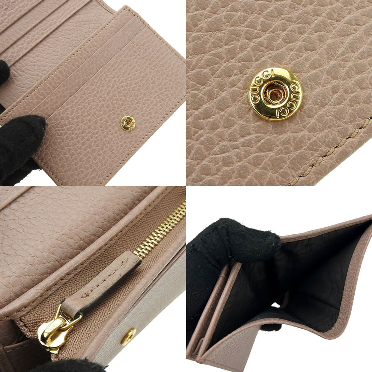 Gucci Beige Leather Wallet (Bi-Fold) (Pre-Owned)
