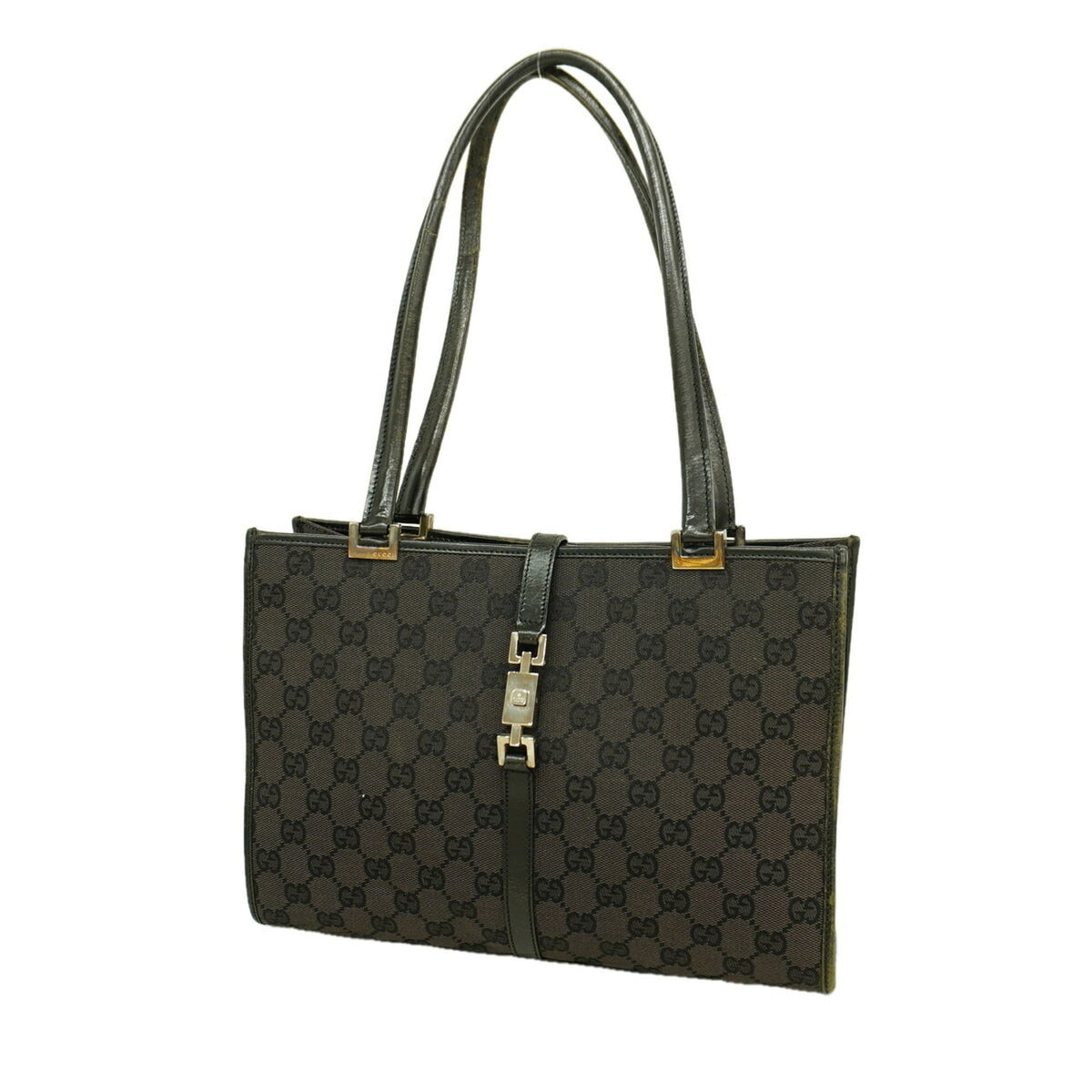 Gucci Black Canvas Shoulder Bag (Pre-Owned)