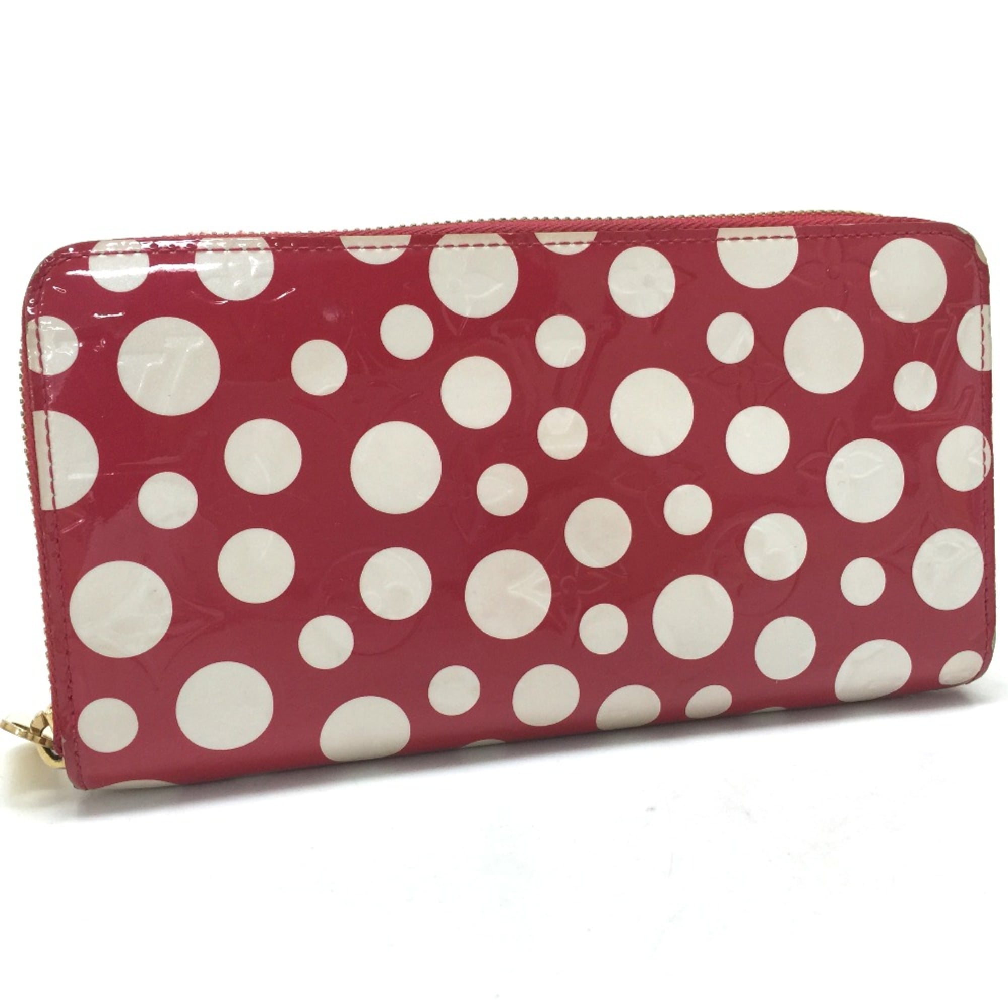 Louis Vuitton Red Leather Long Wallet (Bi-Fold) (Pre-Owned)