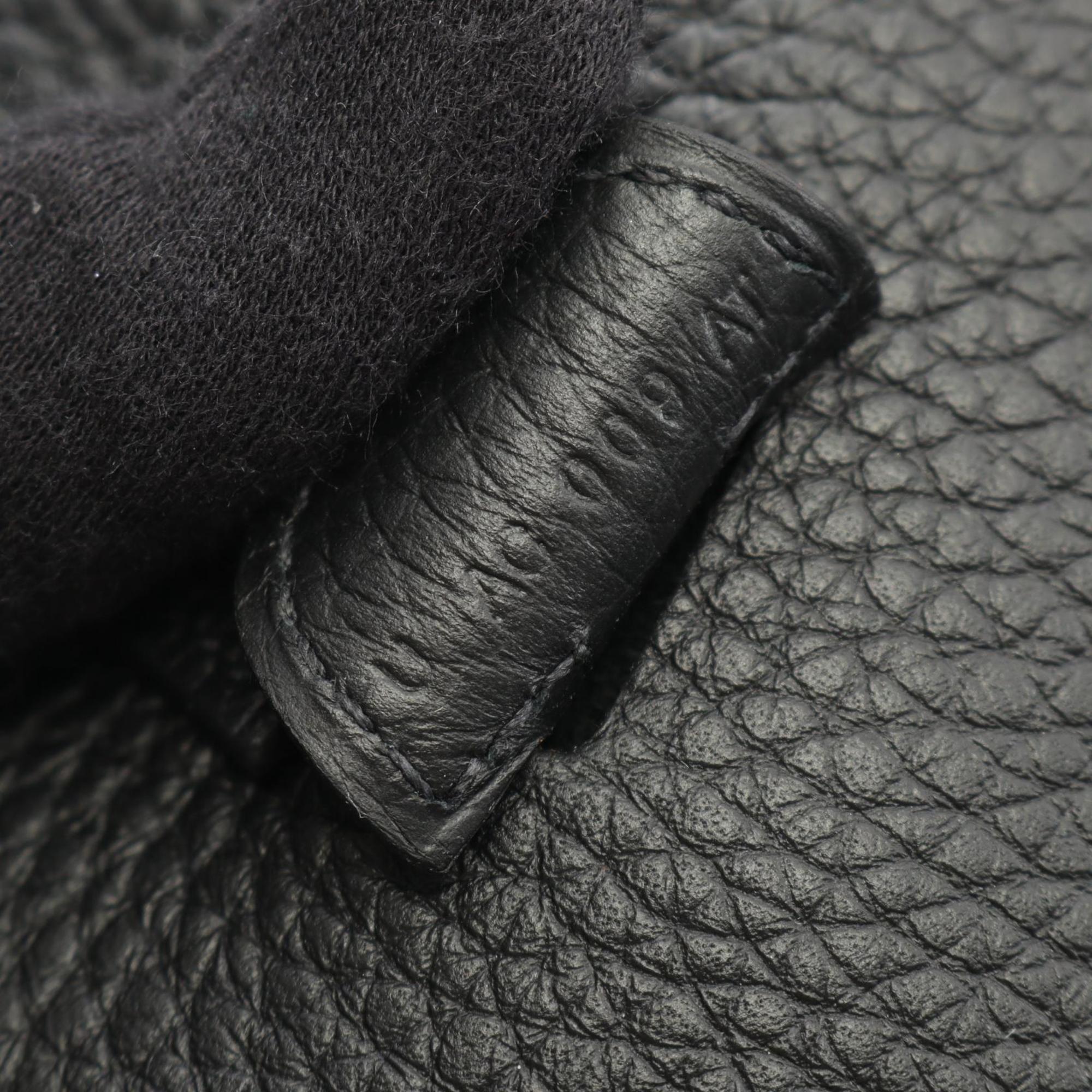 Hermes Black Taurillon Clemence Leather Leather Shoulder Bag (Pre-Owned)