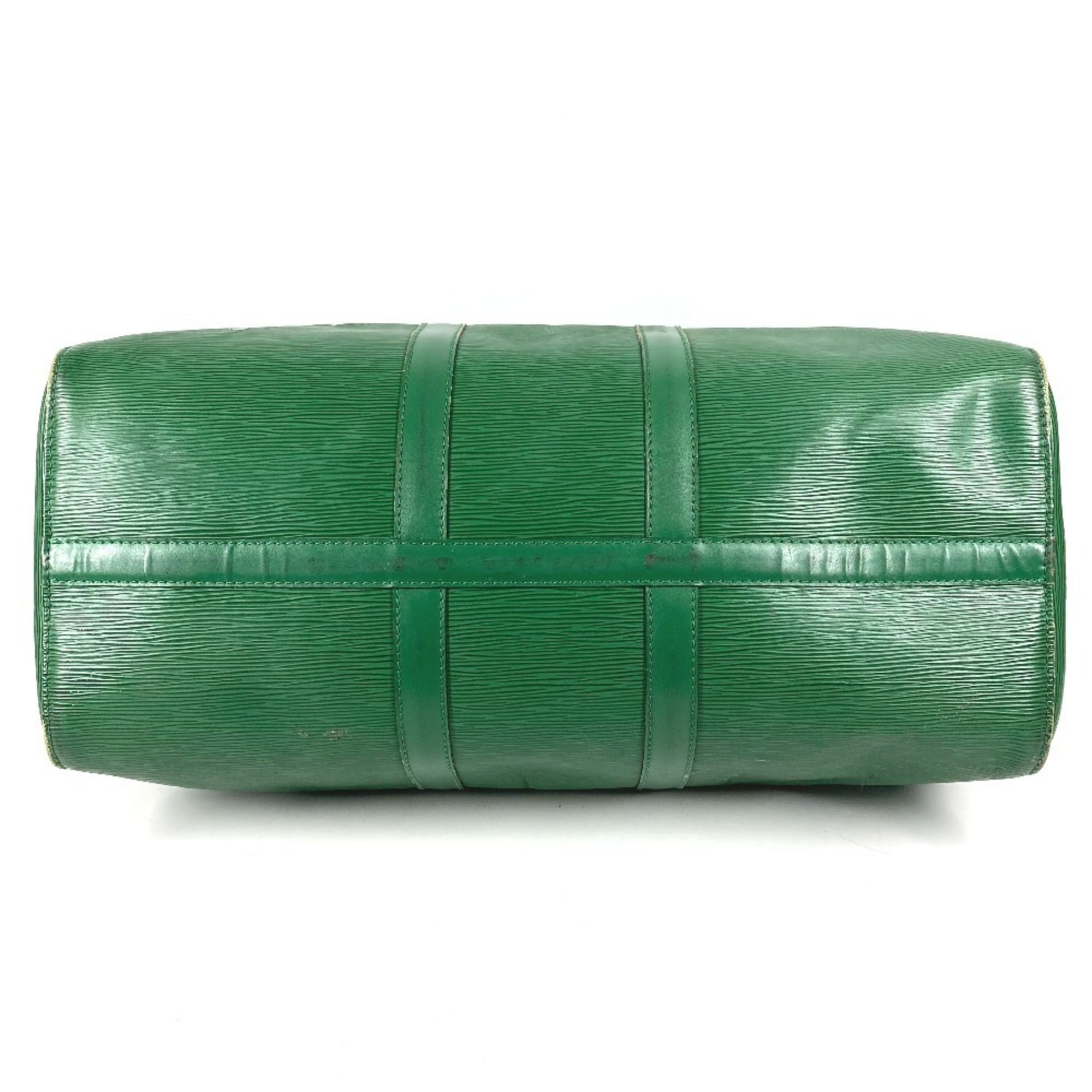 Louis Vuitton Epi Borneo Green Epi Leather Boston Bag Handbag (Pre-Owned)