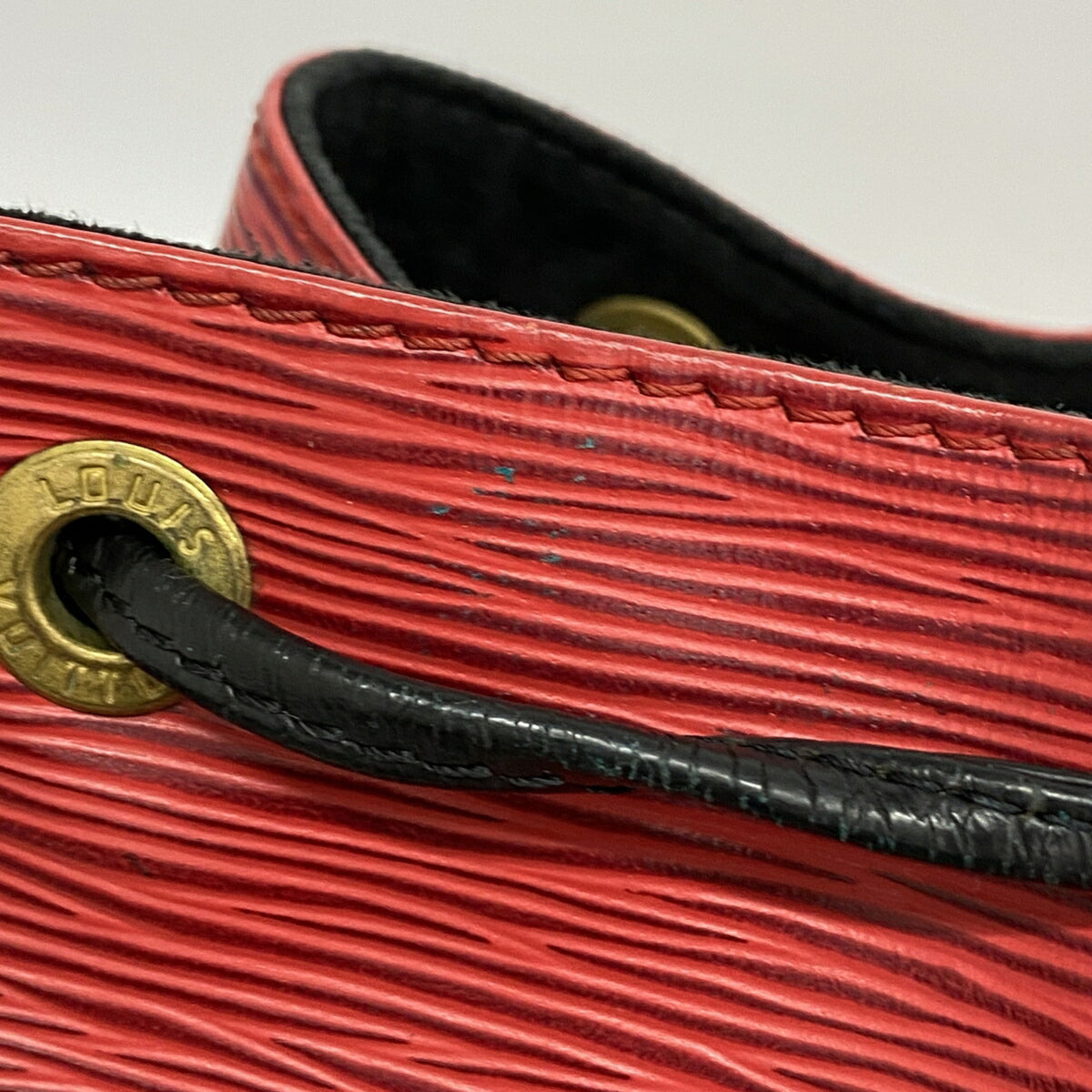 Louis Vuitton Castilian Red Noir Shoulder Bag (Pre-Owned)