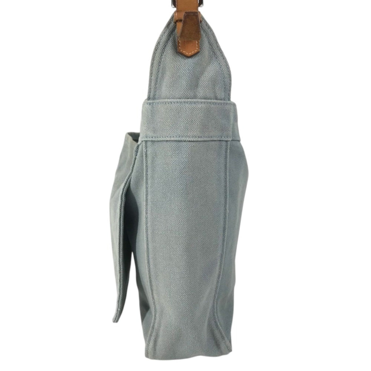 Hermes Marwari Blue Canvas Shoulder Bag Tote Bag (Pre-Owned)