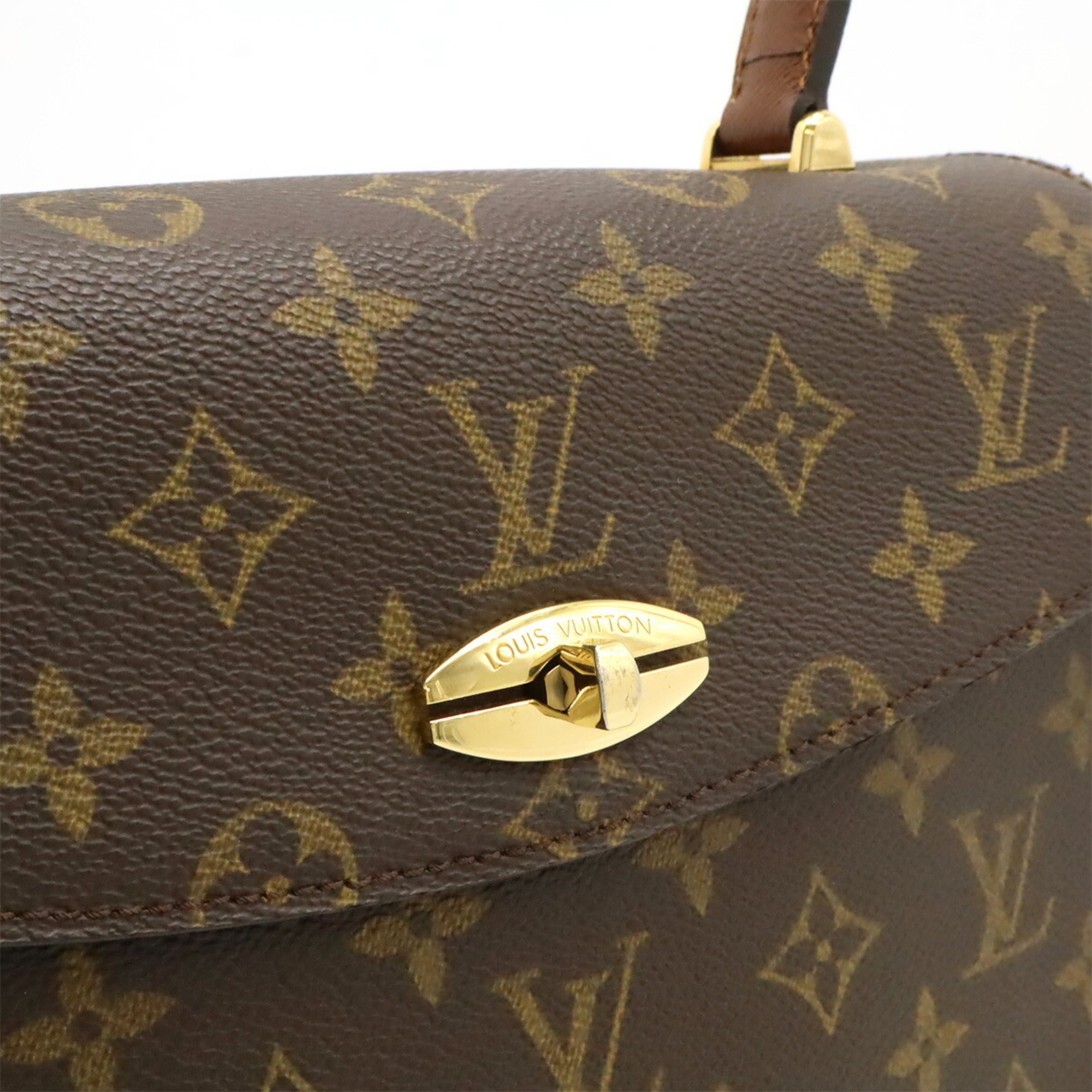 Louis Vuitton Brown Monogram Canvas Handbag (Pre-Owned)