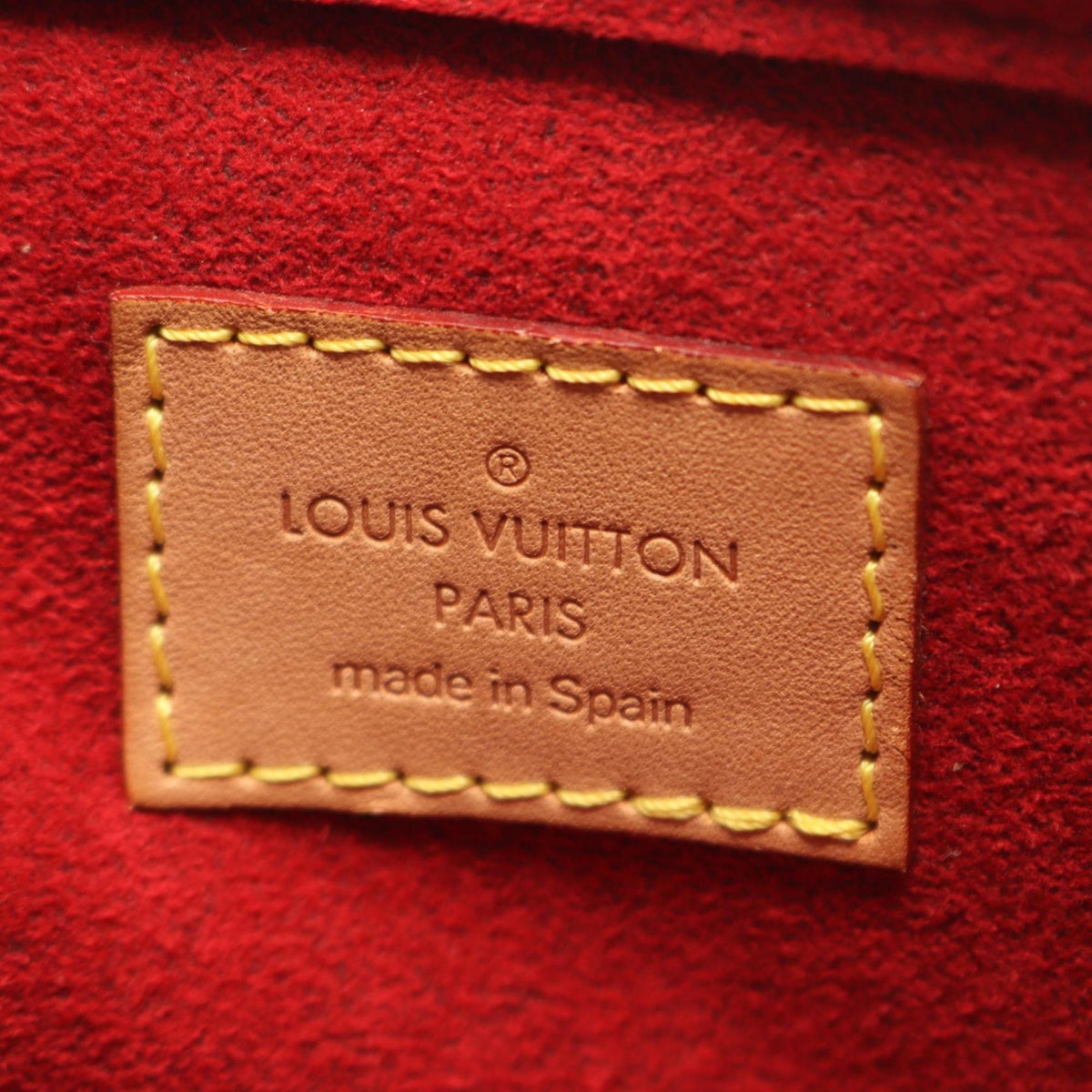 Louis Vuitton Brown Monogram Coated Canvas Leather Handbag Shoulder Bag (Pre-Owned)
