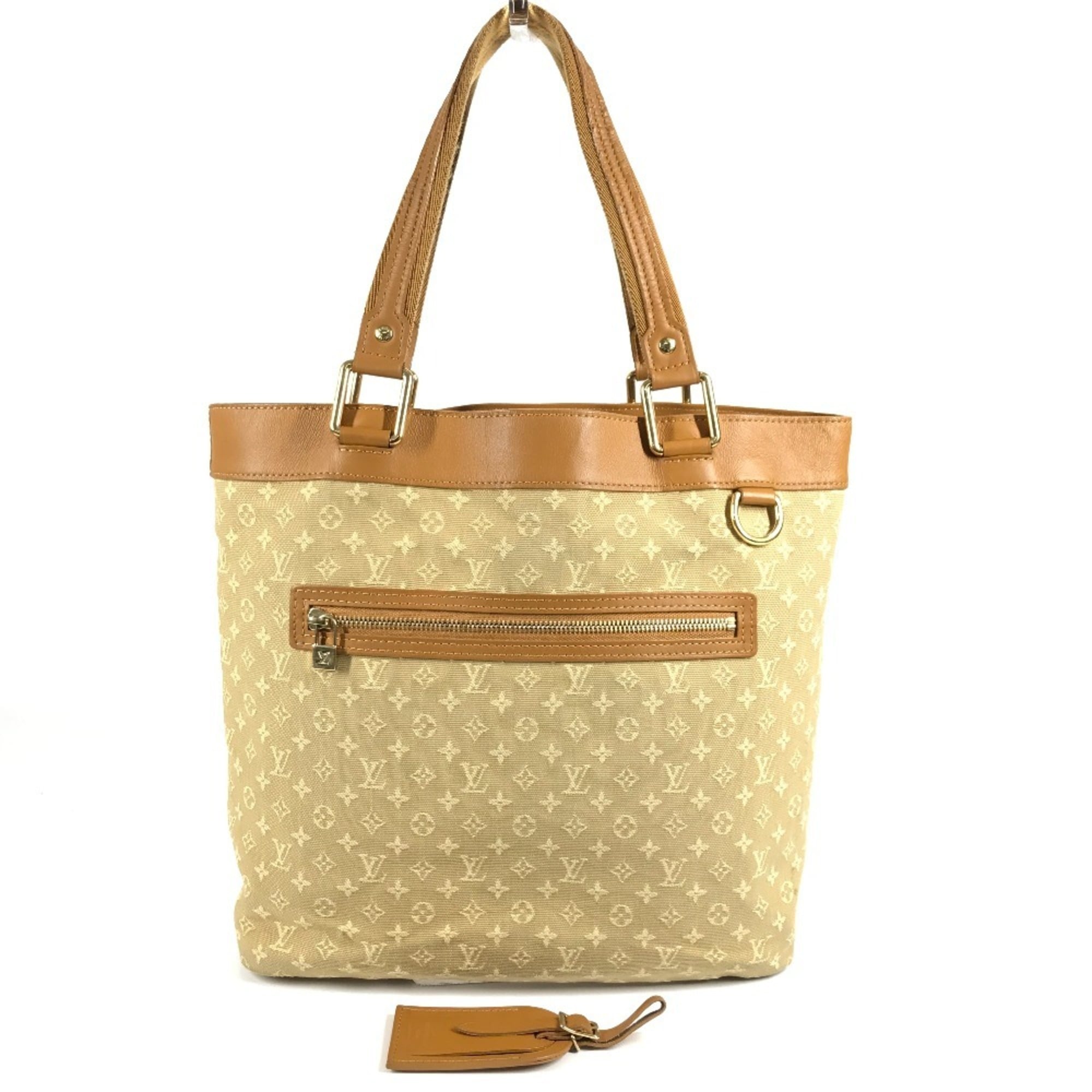 Louis Vuitton Beige Monogram Mini Shoulder Bag Tote Bag (Pre-Owned)