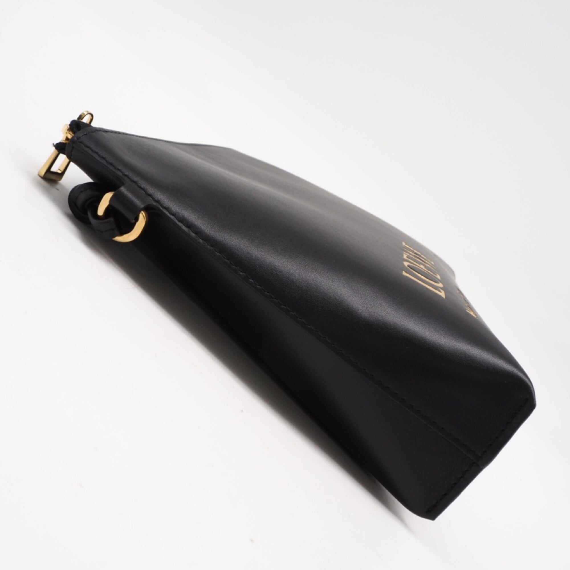Loewe Black Leather Clutch Bag (Pre-Owned)