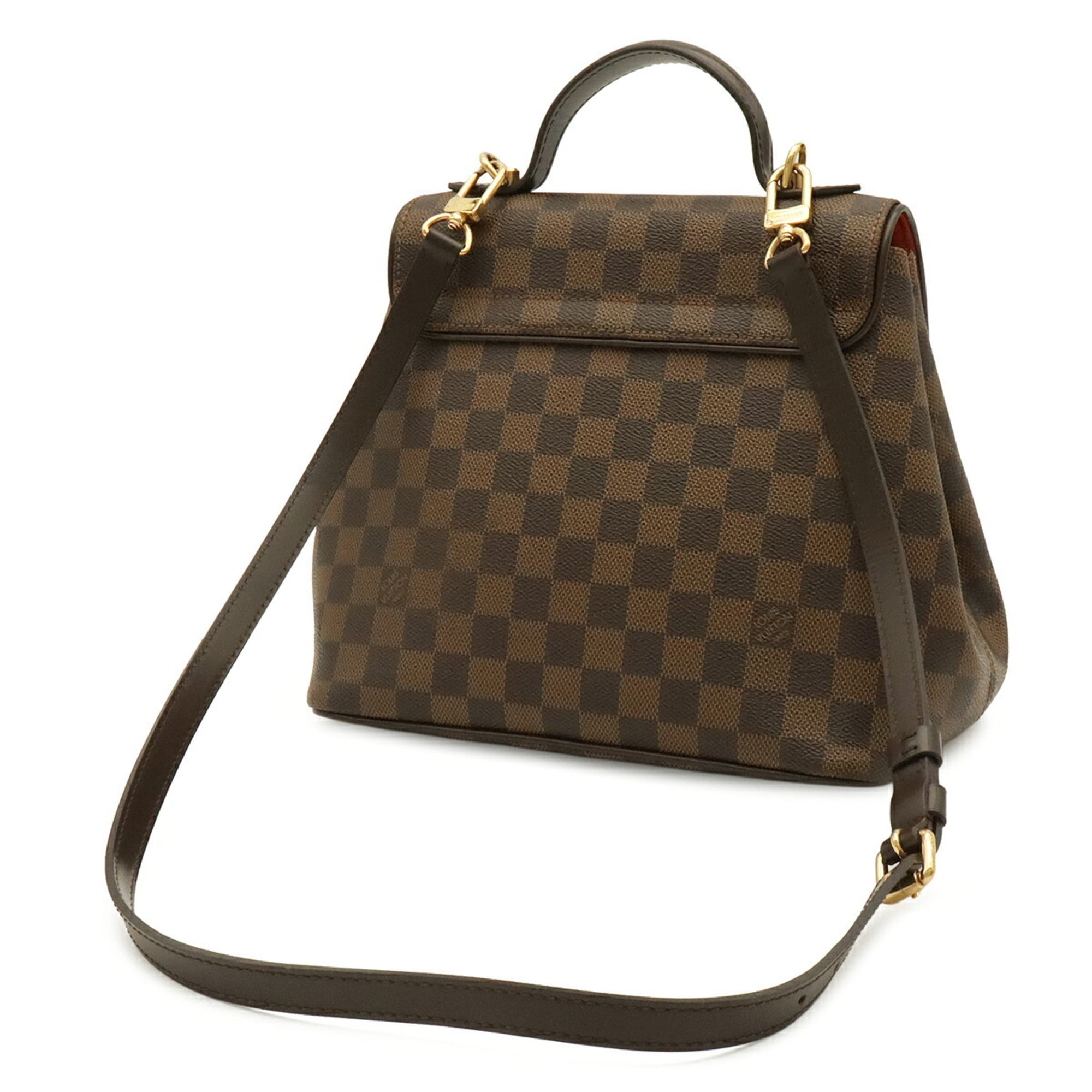 Louis Vuitton Brown Damier Canvas White Pvc Handbag Shoulder Bag (Pre-Owned)