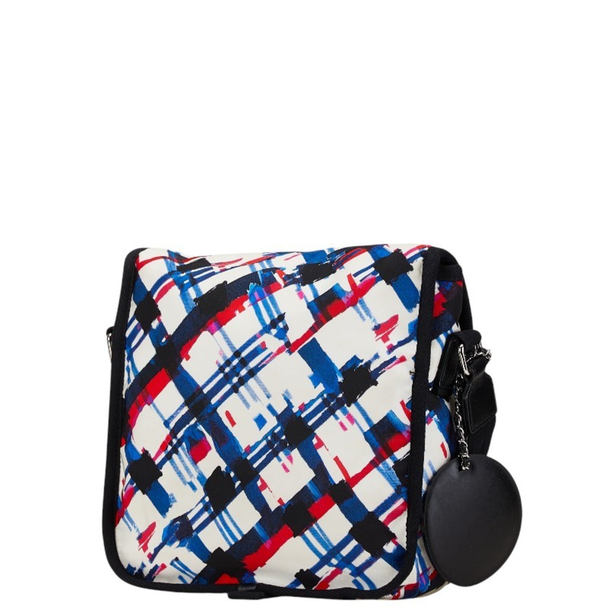 Chanel Multi-Color White Nylon Shoulder Bag (Pre-Owned)