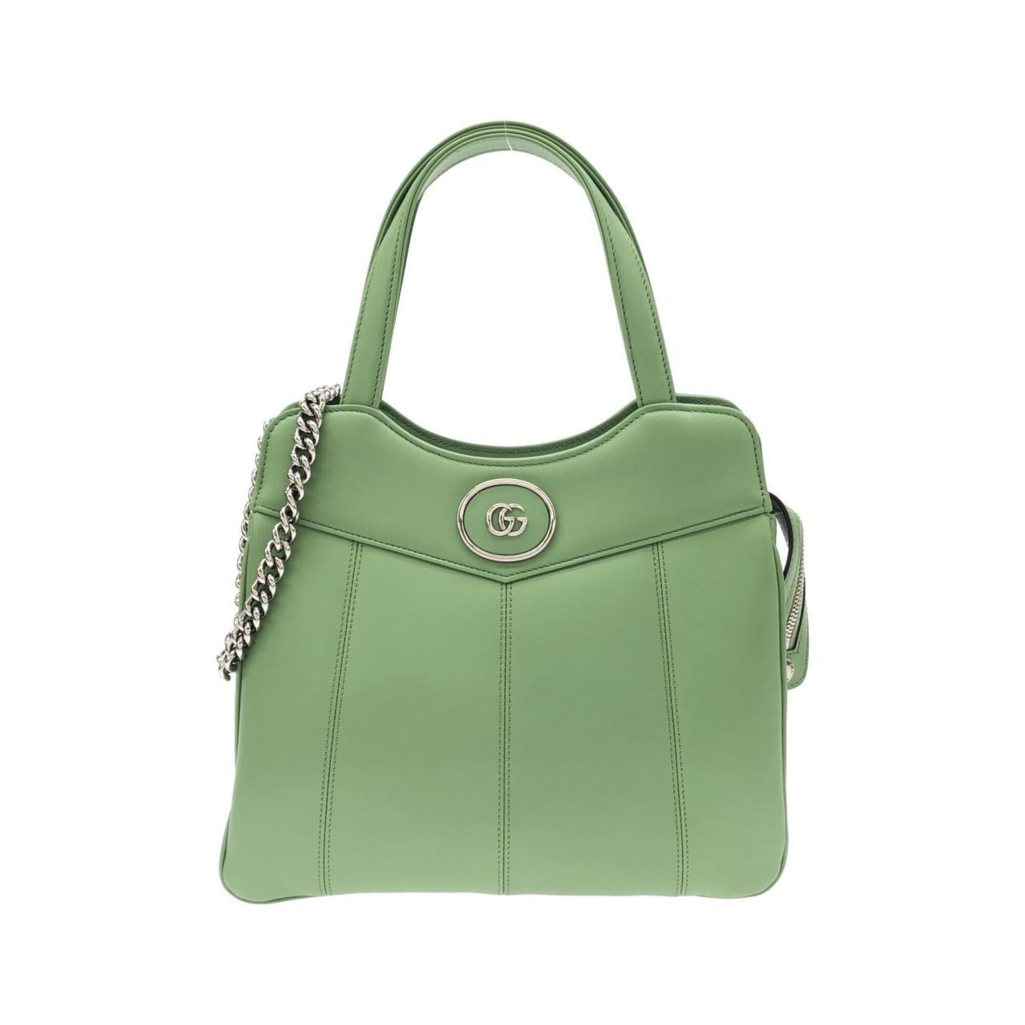 Gucci Light Green Leather Handbag (Pre-Owned)