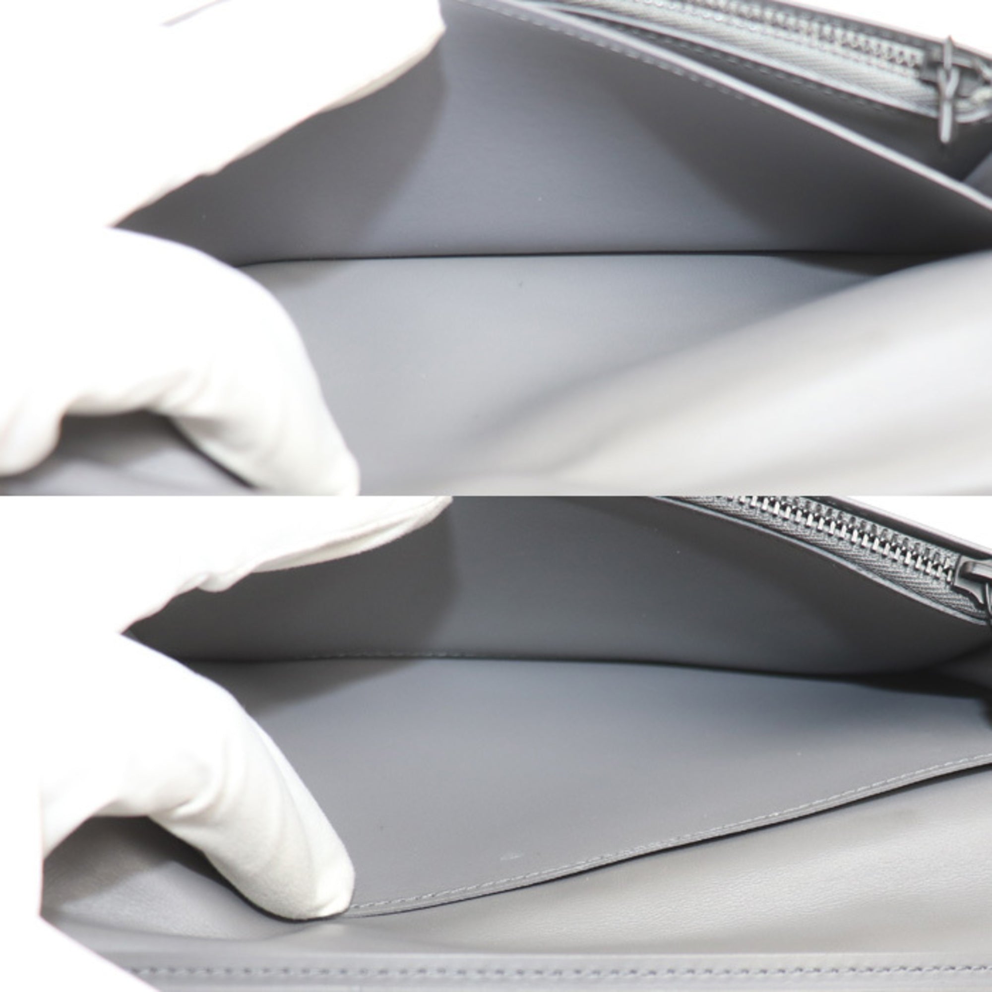 Louis Vuitton Gray Monogram Shadow Long Wallet (Bi-Fold) (Pre-Owned)