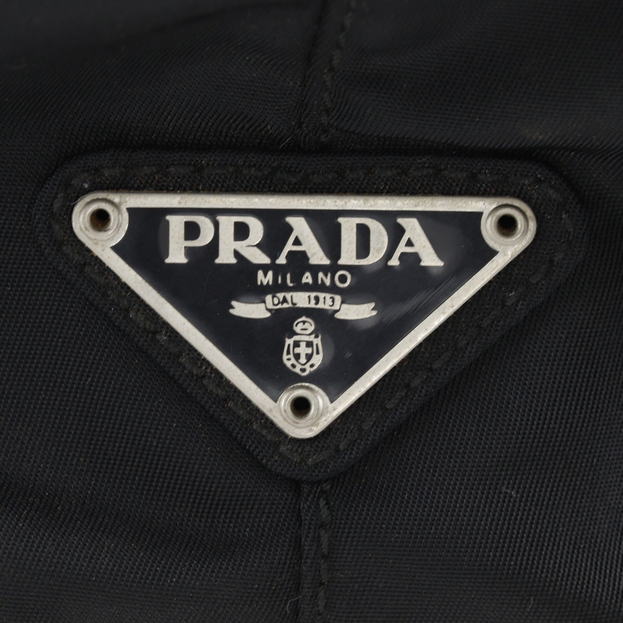 Prada Black Nylon Plastic Handbag (Pre-Owned)