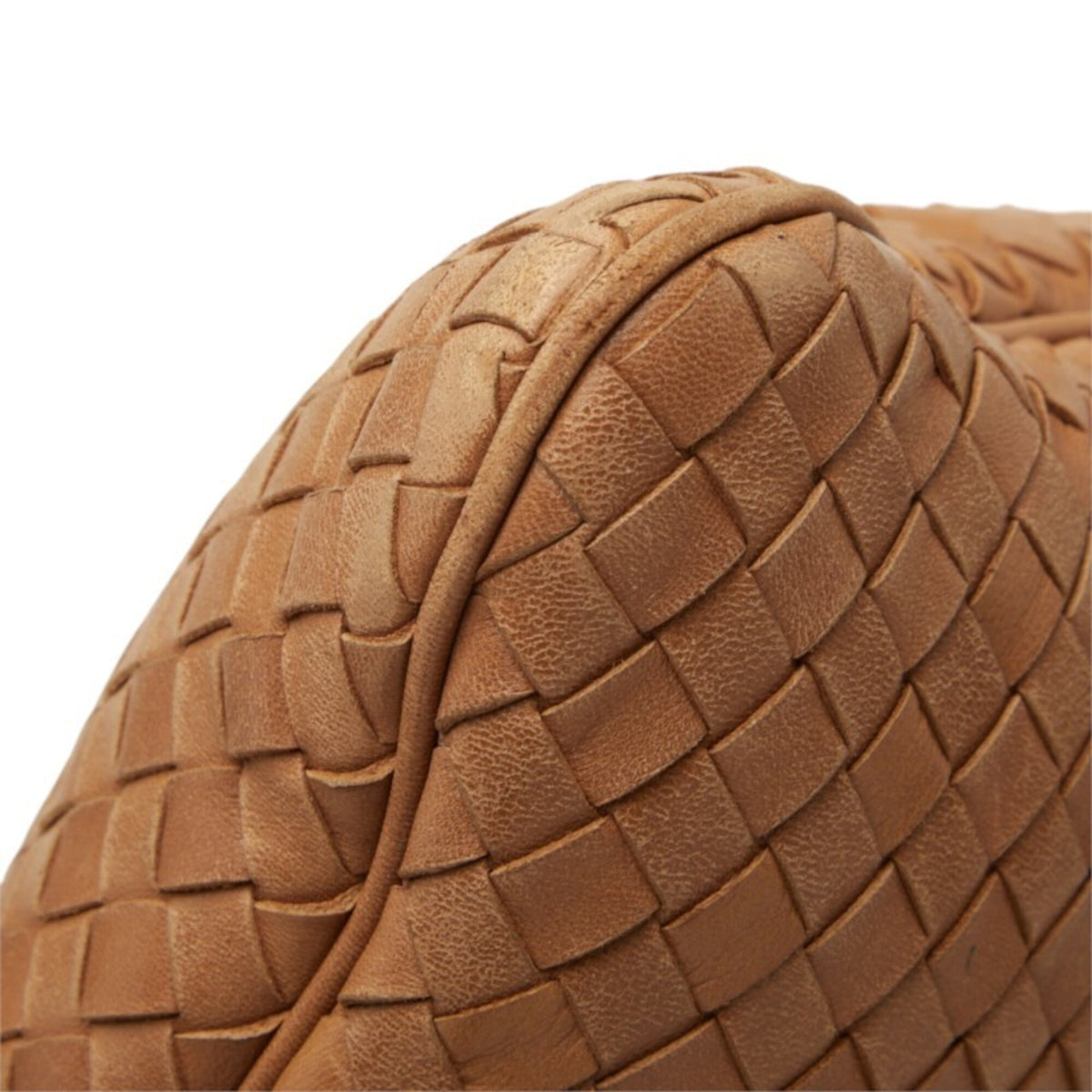 Bottega Veneta Intrecciato Brown Leather Handbag Tote Bag (Pre-Owned)