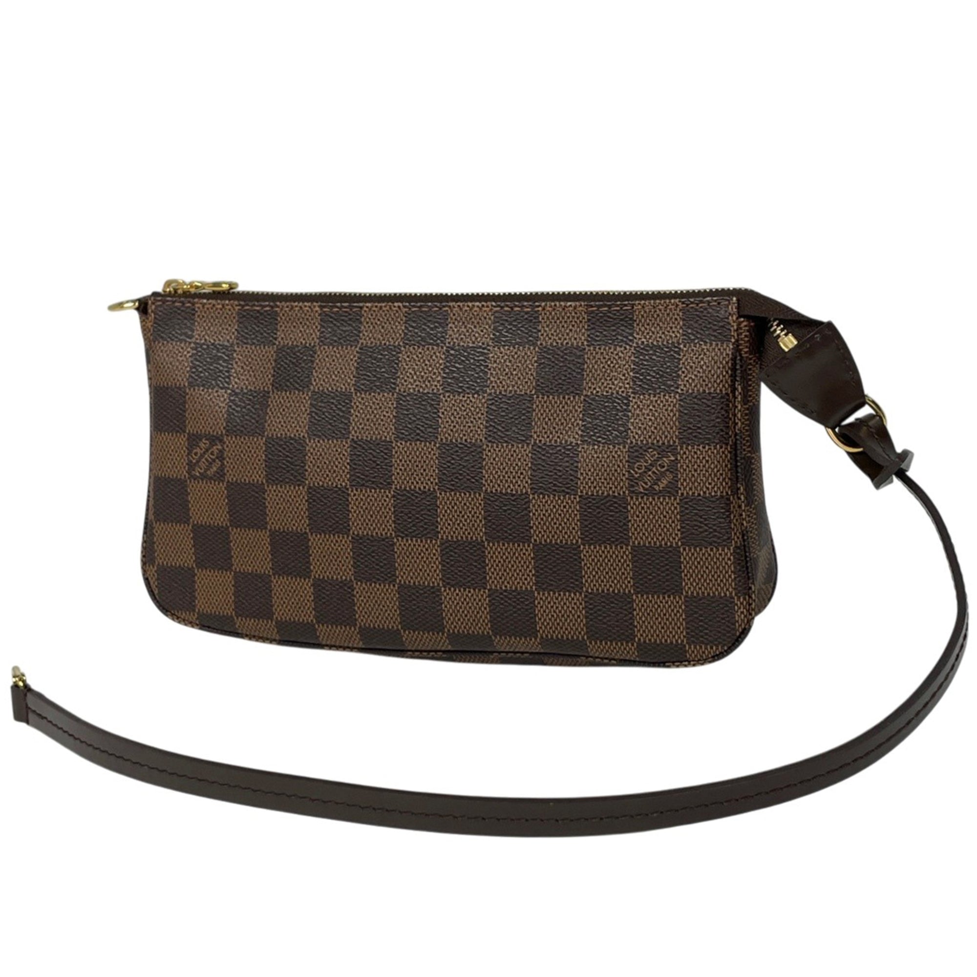 Louis Vuitton Brown Damier Canvas Pochette Pouch (Pre-Owned)