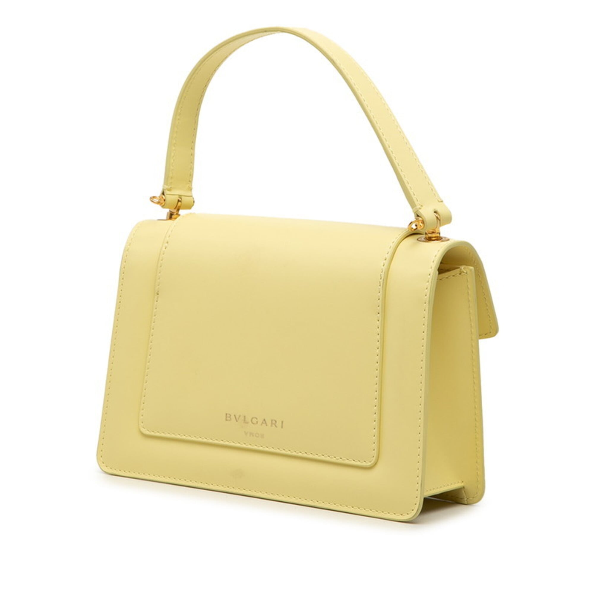Bvlgari Yellow Leather Shoulder Bag (Pre-Owned)