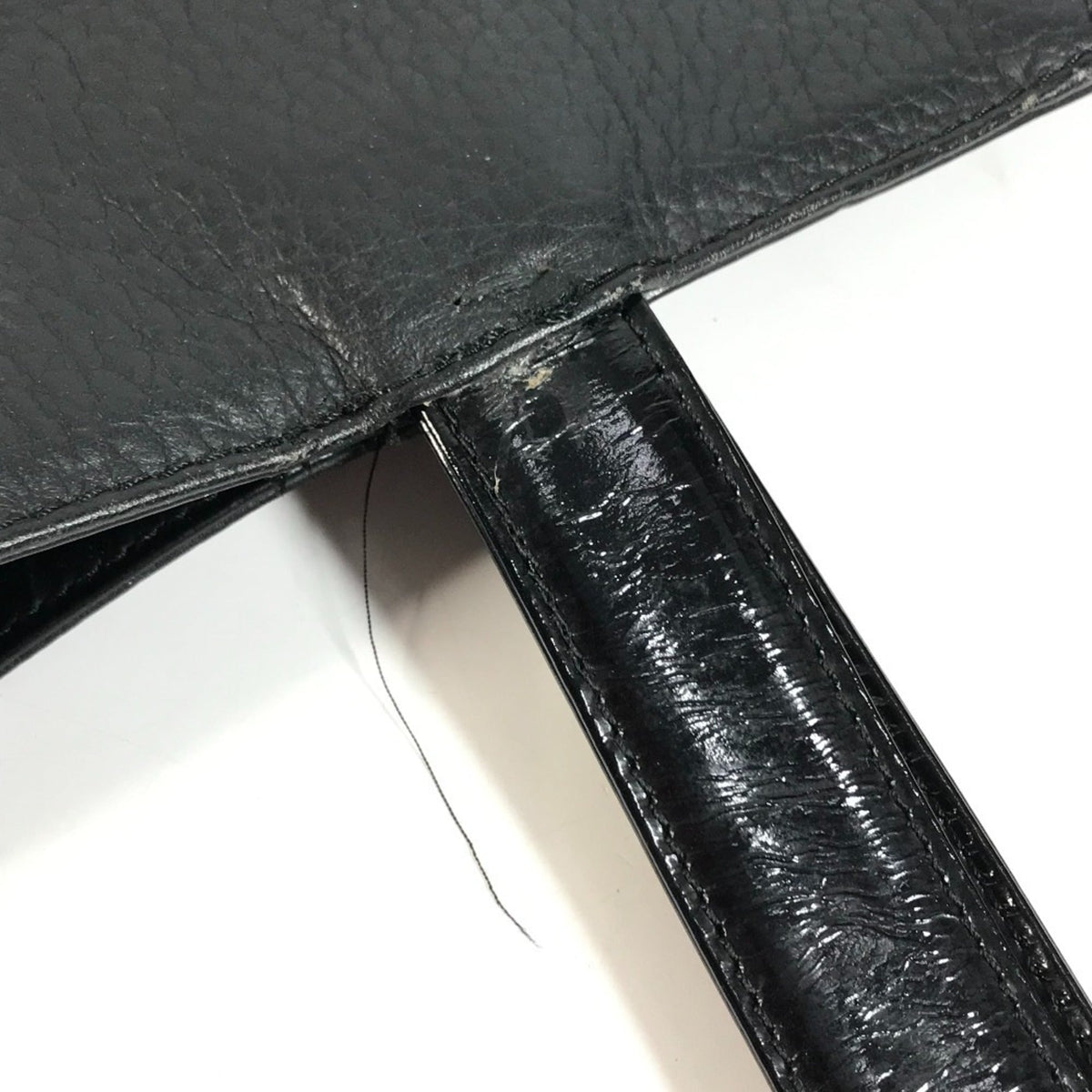 Versace Black Leather Shoulder Bag Tote Bag (Pre-Owned)