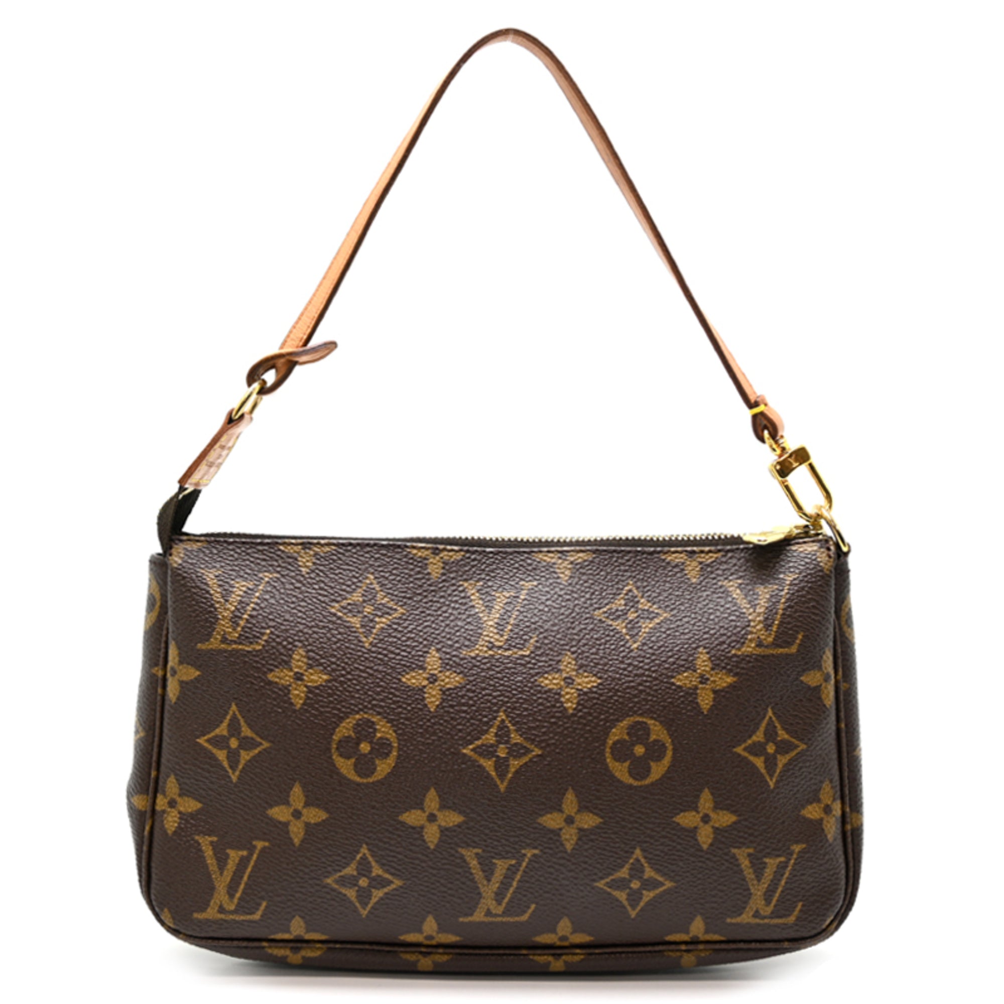 Louis Vuitton Brown Monogram Pochette Shoulder Bag (Pre-Owned)