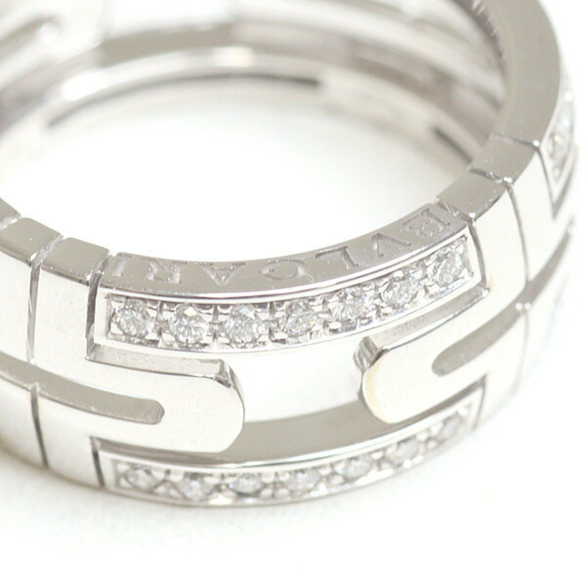 Bvlgari White Gold White Gold (18K) Band Ring (Pre-Owned)