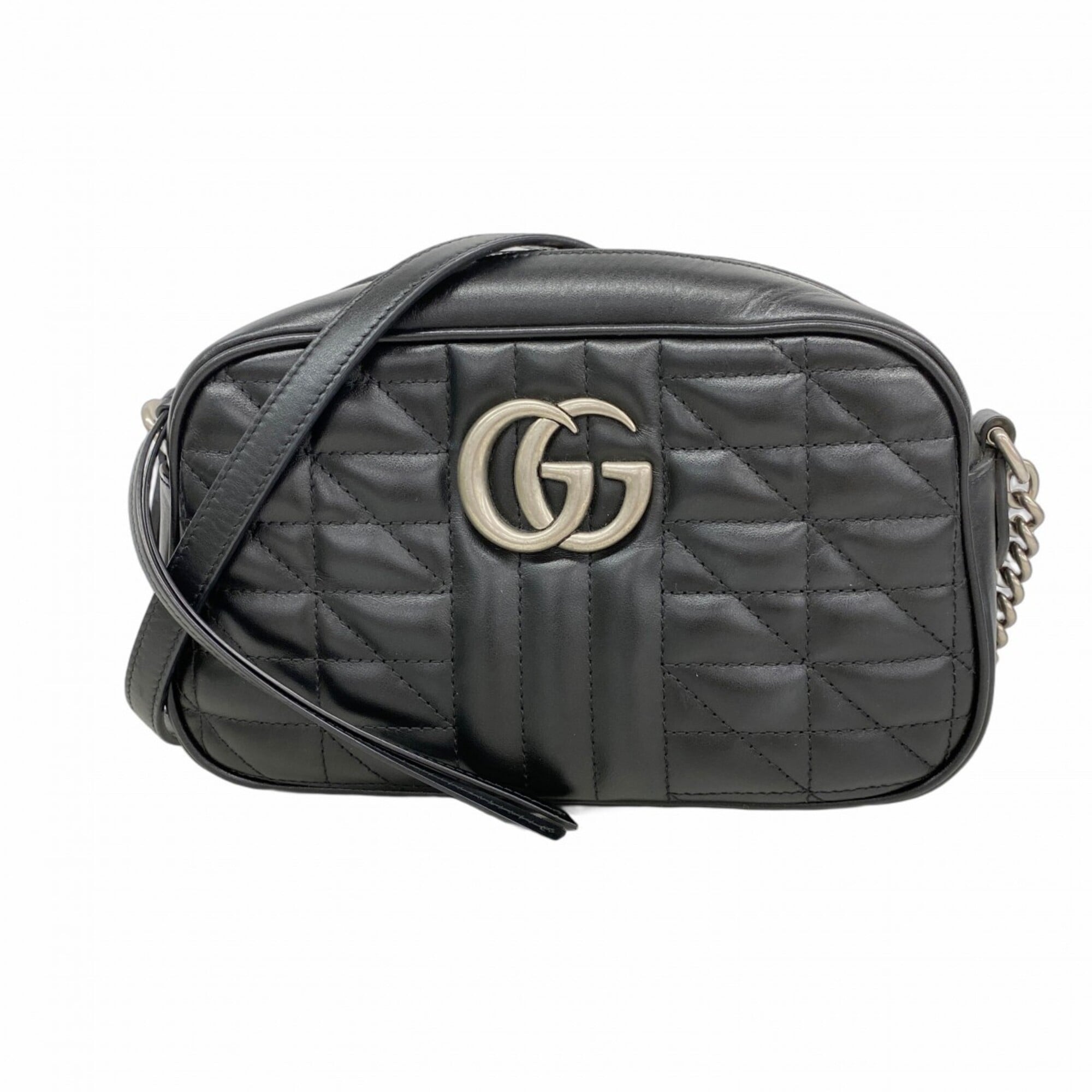 Gucci Black Leather Shoulder Bag (Pre-Owned)