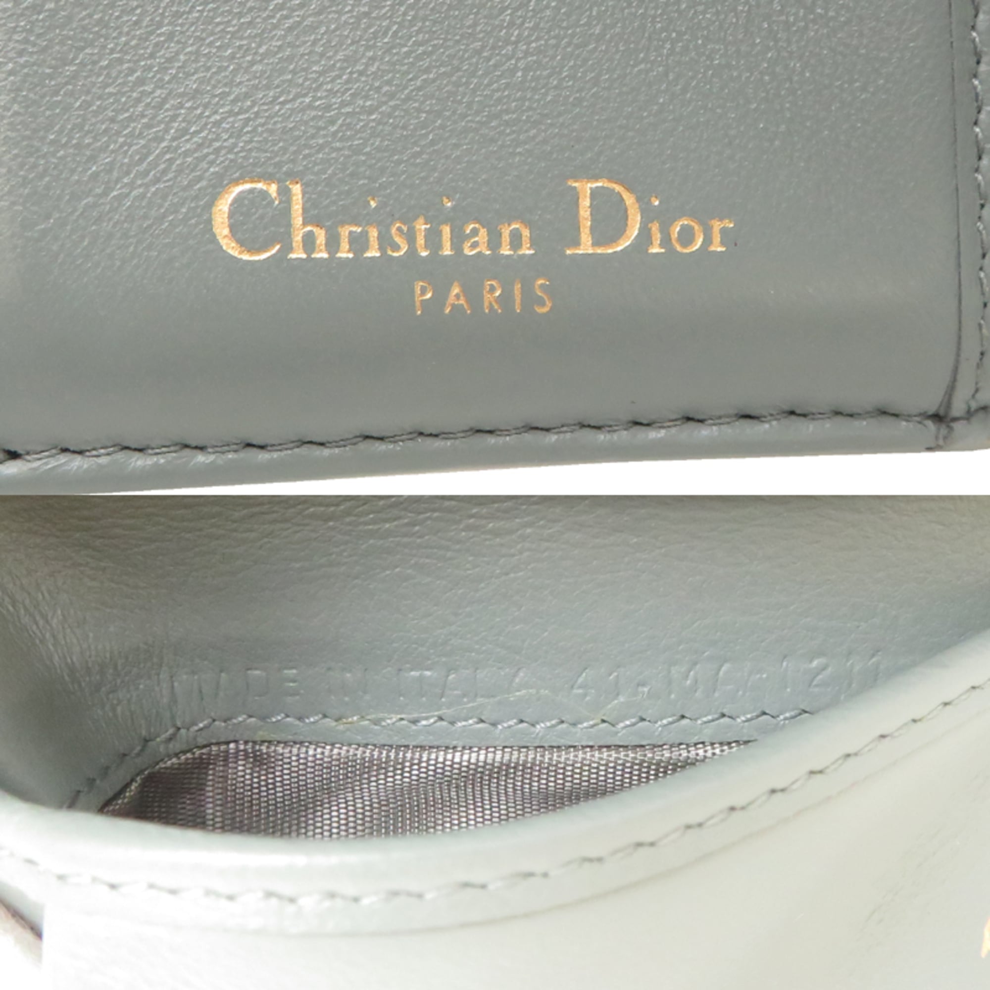 Christian Dior White Canvas Wallet (Tri-Fold) (Pre-Owned)