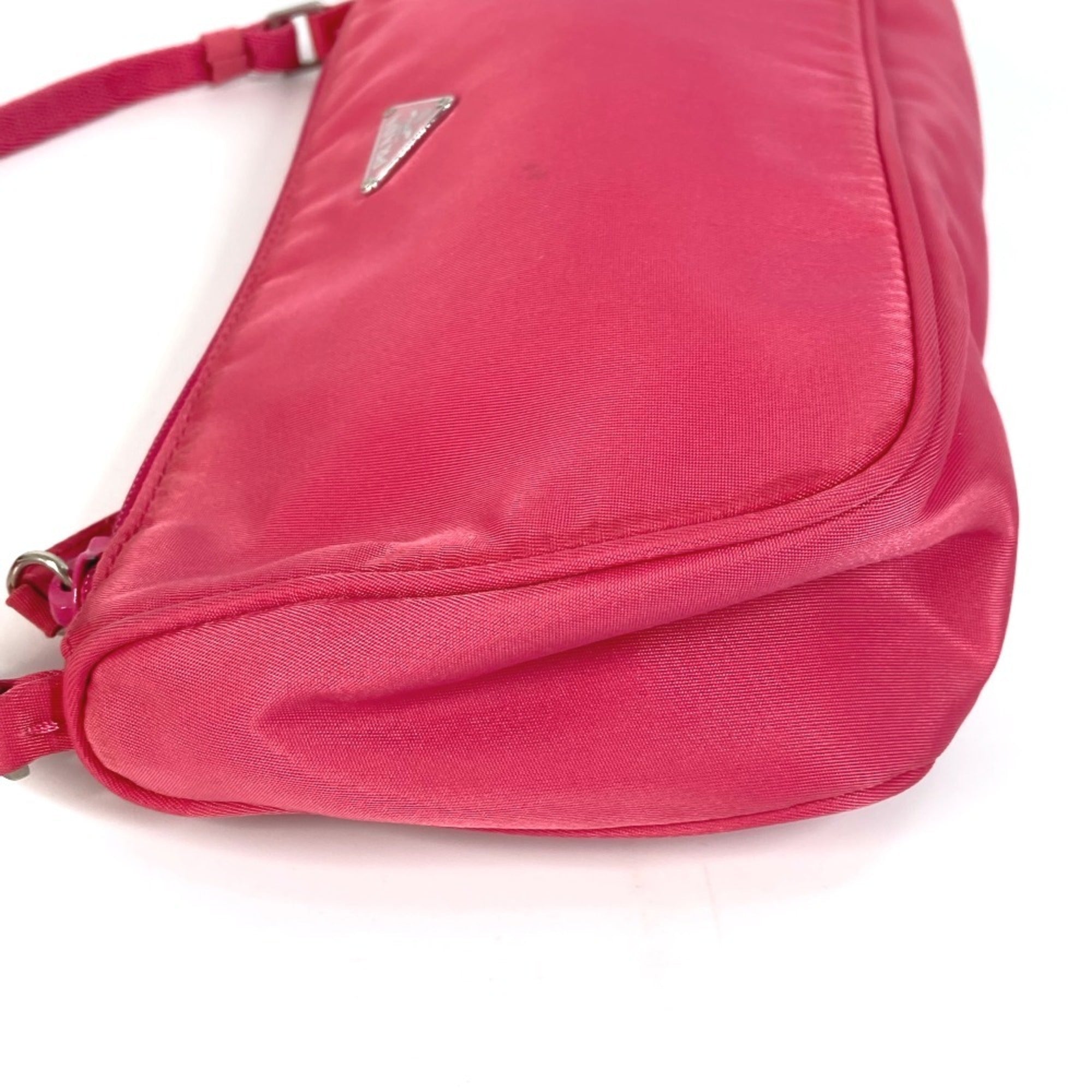 Prada Pink Nylon Handbag Shoulder Bag (Pre-Owned)