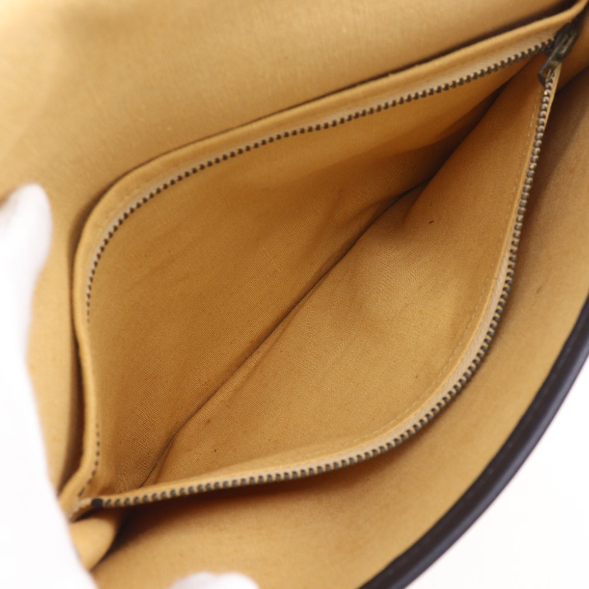 Celine Beige Canvas Clutch Bag (Pre-Owned)