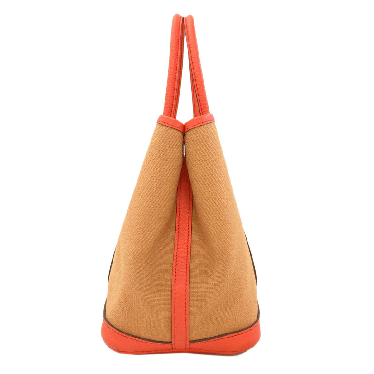 Hermes Orange Negonda Leather Canvas Tote Bag (Pre-Owned)