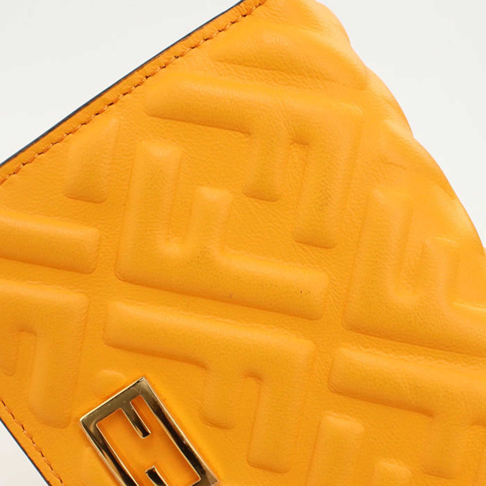 Fendi Orange Leather Wallet (Bi-Fold) (Pre-Owned)