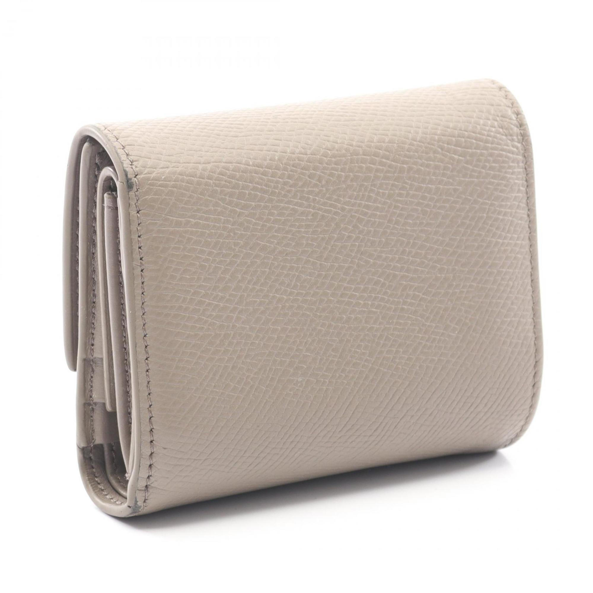Celine Beige Leather Wallet (Tri-Fold) (Pre-Owned)