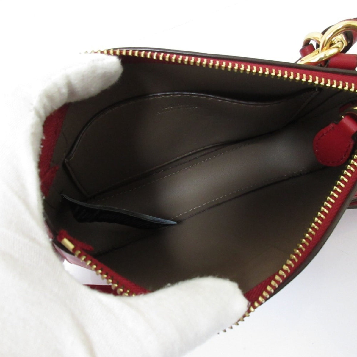 Ralph Lauren Red Color Leather Shoulder Bag (Pre-Owned)