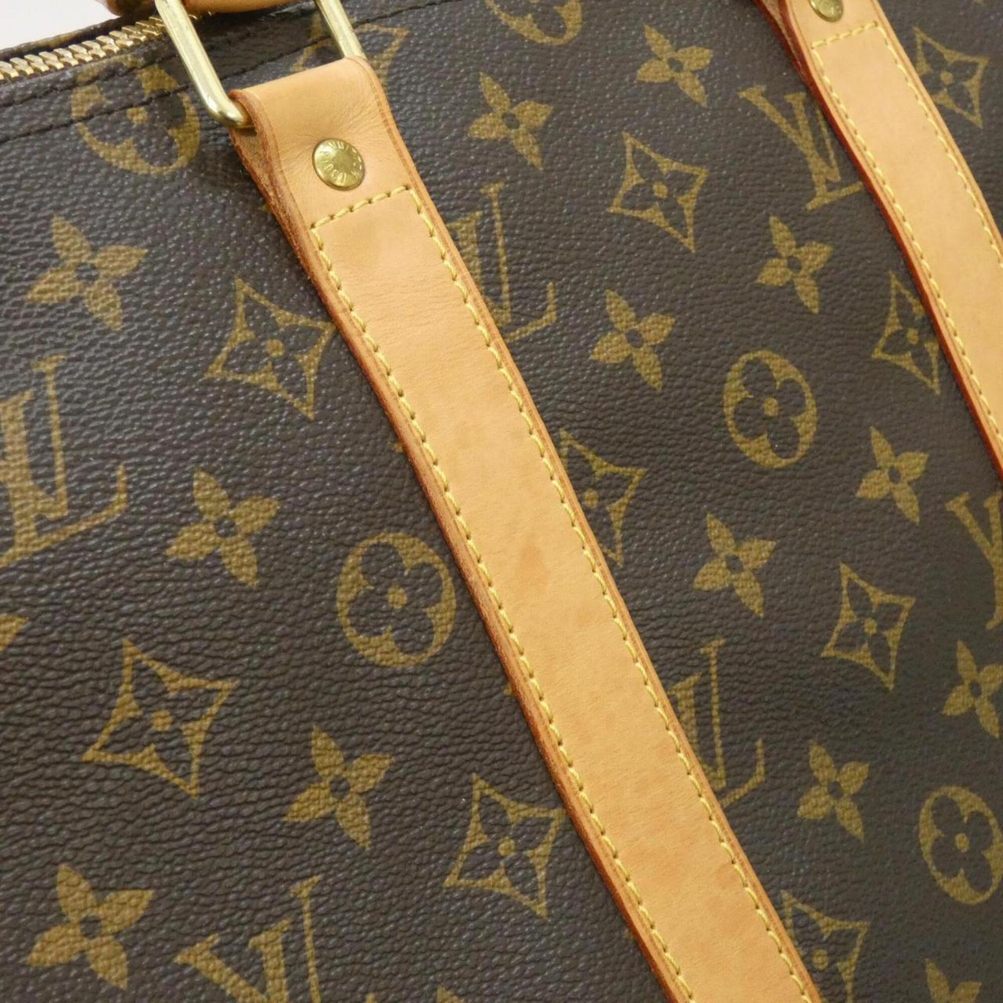 Louis Vuitton Marron Coated Canvas Boston Bag (Pre-Owned)