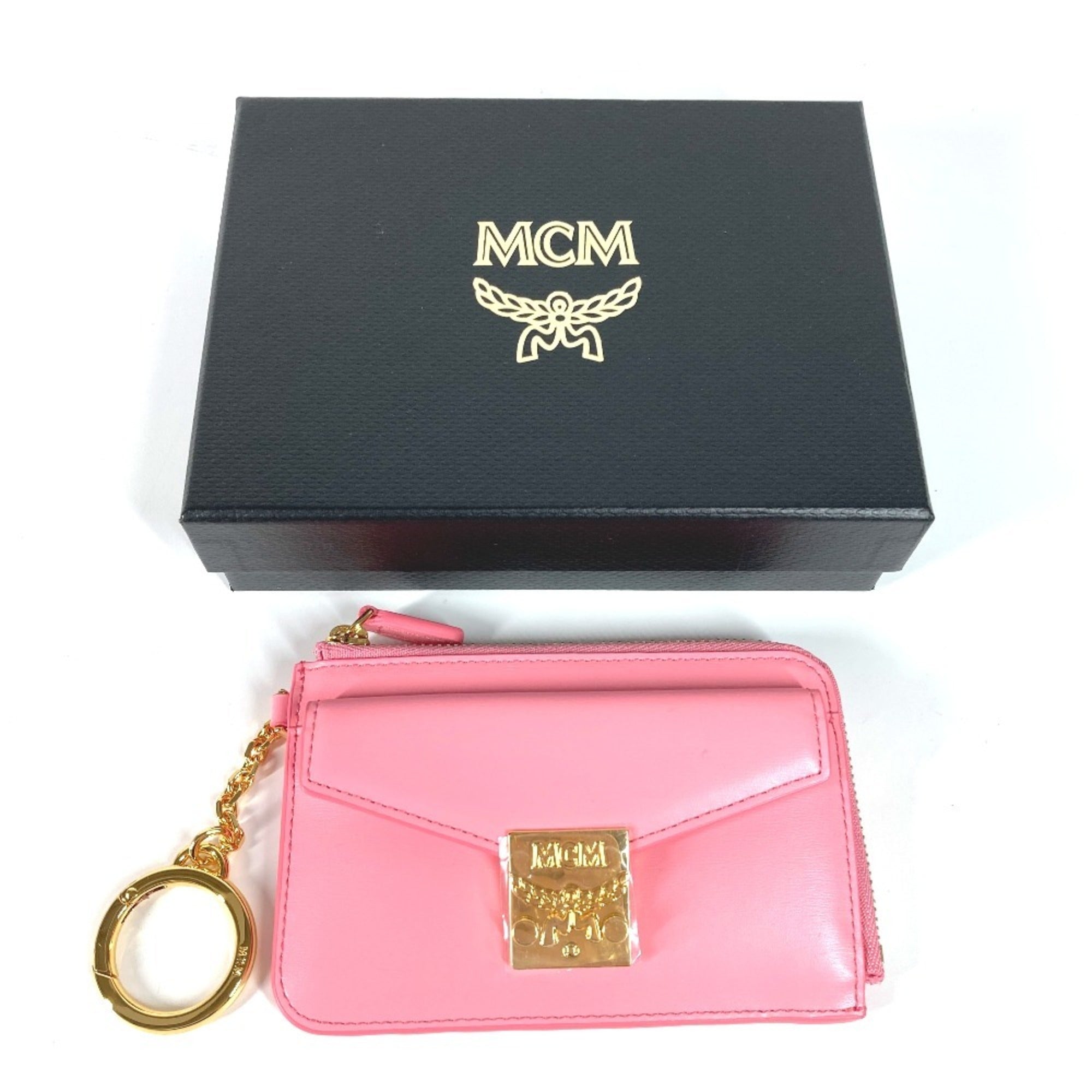 Mcm Pink Leather Coin Purse/Coin Case (Pre-Owned)