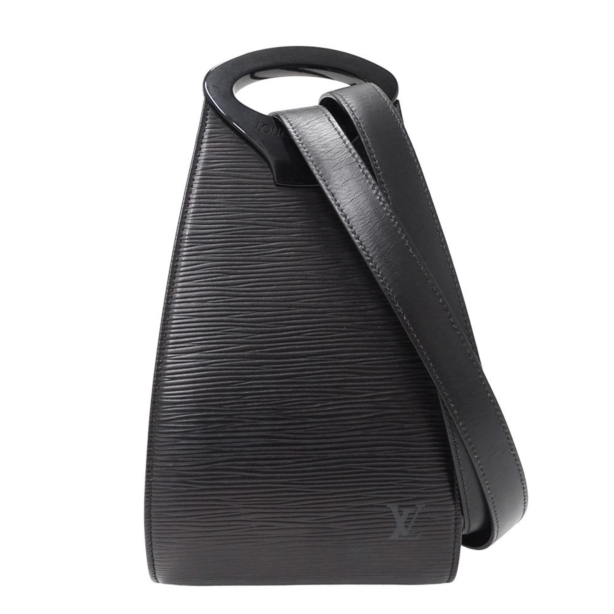 Louis Vuitton Black Noir Epi Leather Shoulder Bag (Pre-Owned)