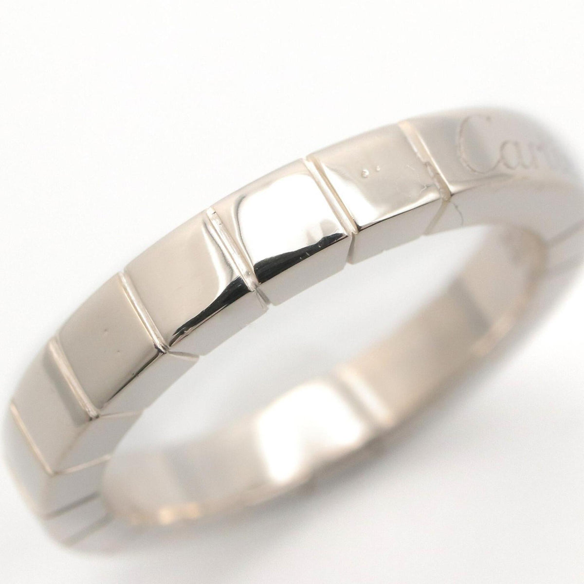 Cartier Lanieres Silver White Gold (18K) Band Ring (Pre-Owned)