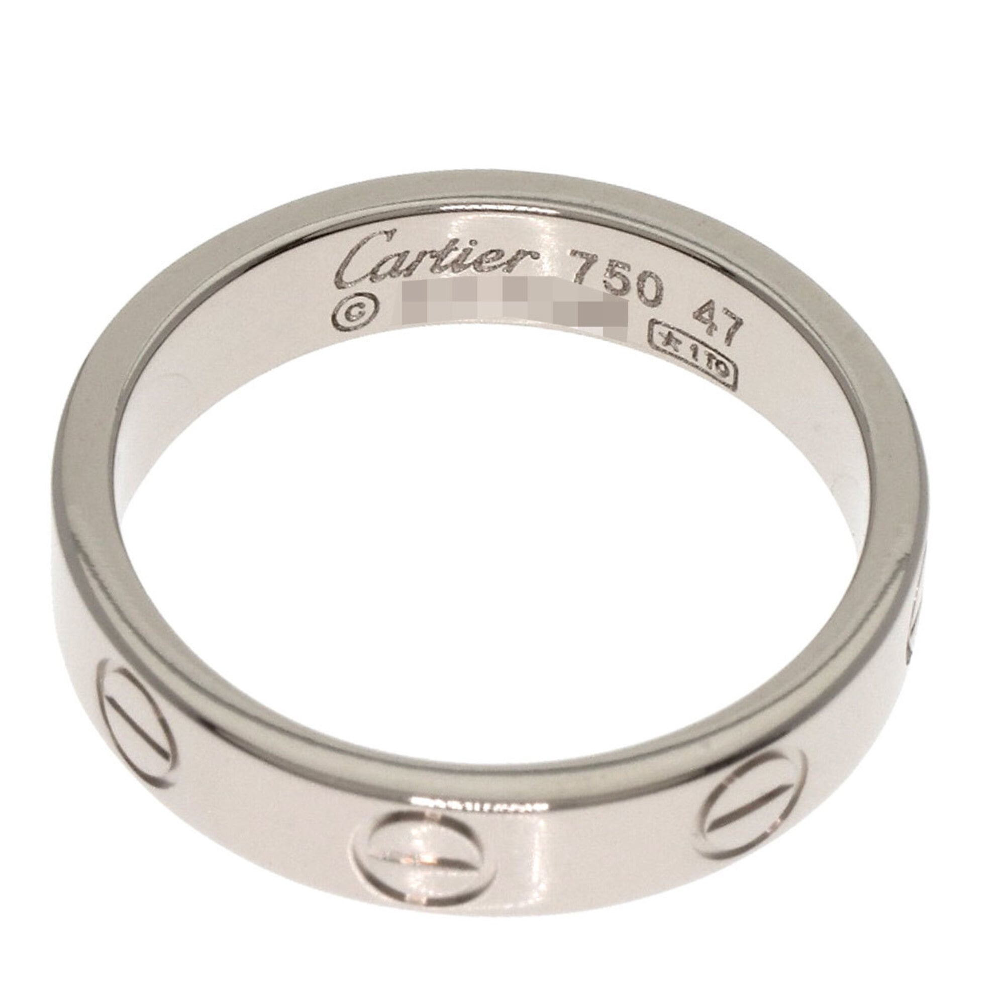 Cartier White Gold White Gold (18K) Band Ring (Pre-Owned)