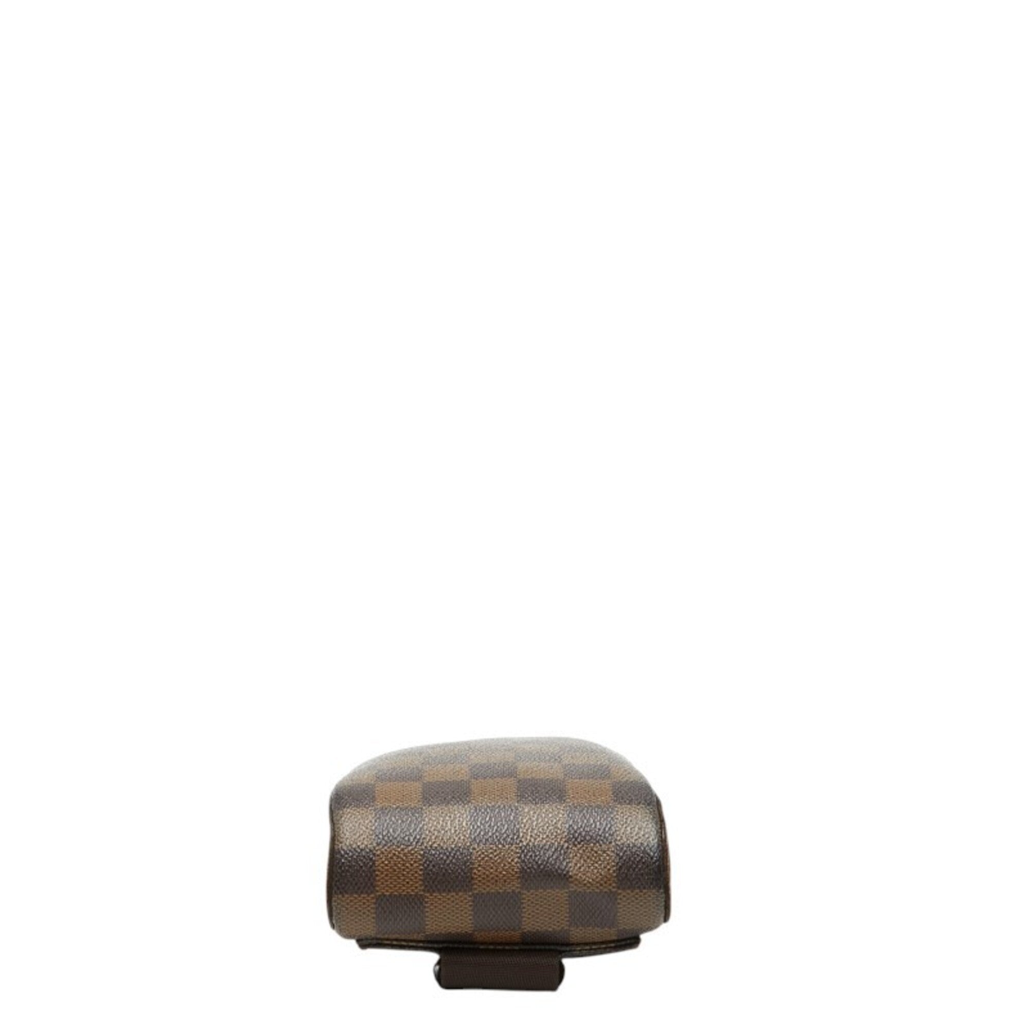 Louis Vuitton Damier Brown Pvc Leather Sling Bag (Pre-Owned)