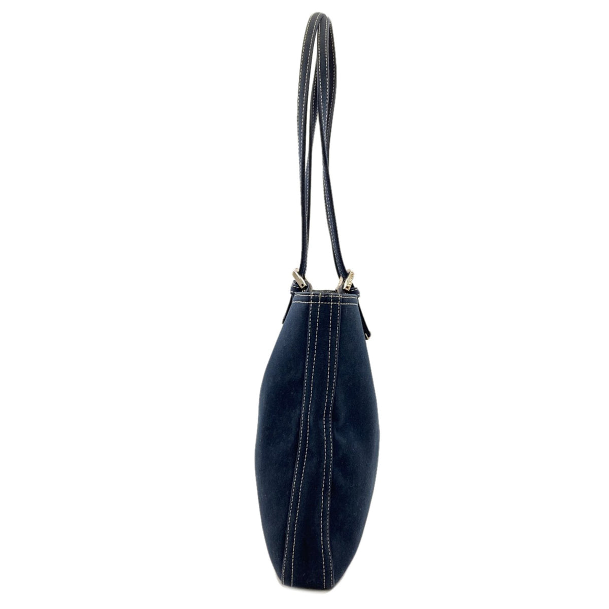 Fendi Blue Canvas Tote Bag (Pre-Owned)