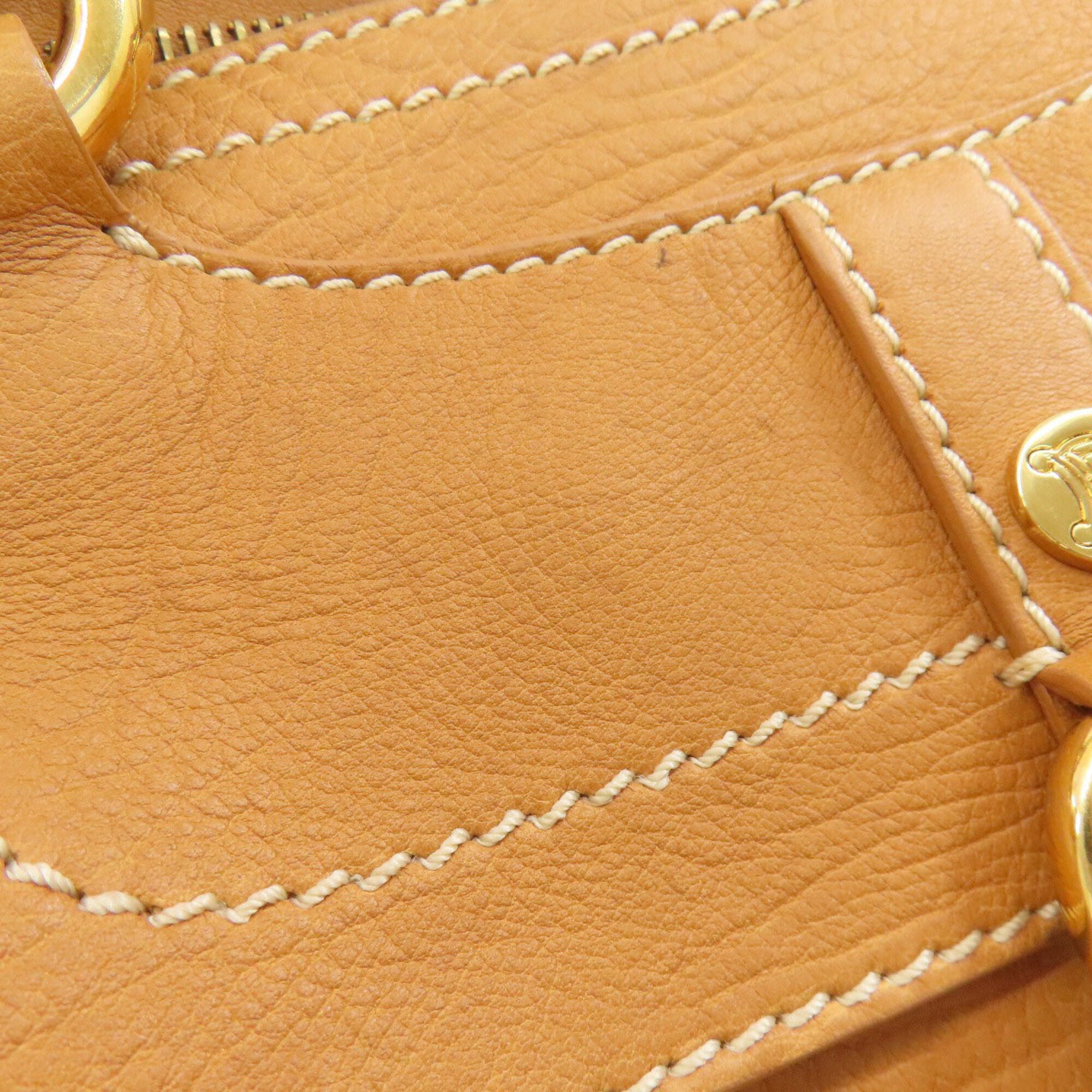 Celine Camel Leather Handbag (Pre-Owned)