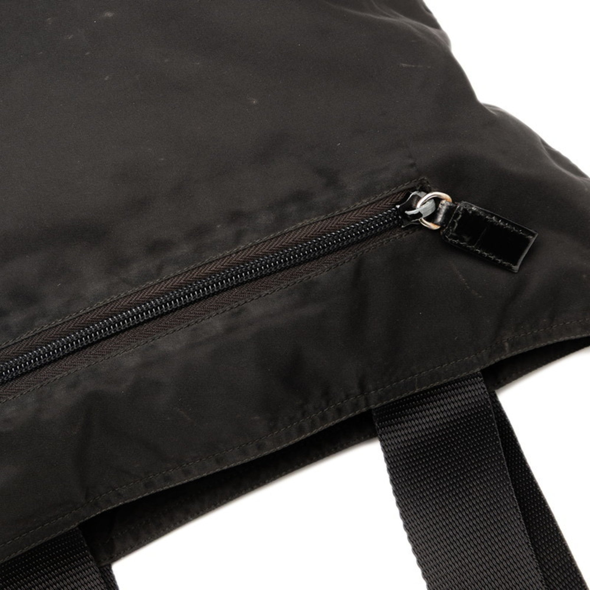 Prada Black Nylon Handbag Tote Bag (Pre-Owned)