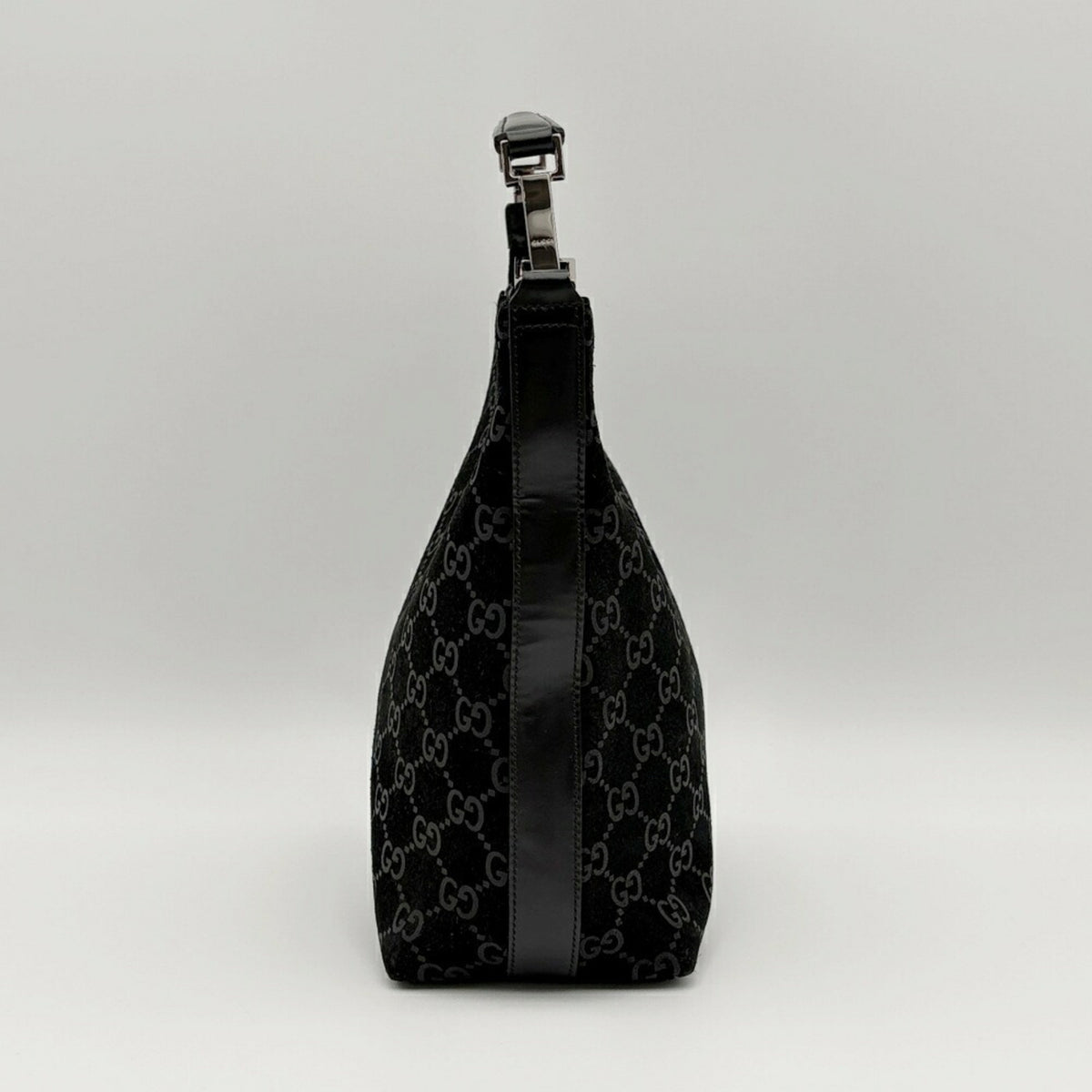 Gucci Black Suede Leather Shoulder Bag (Pre-Owned)