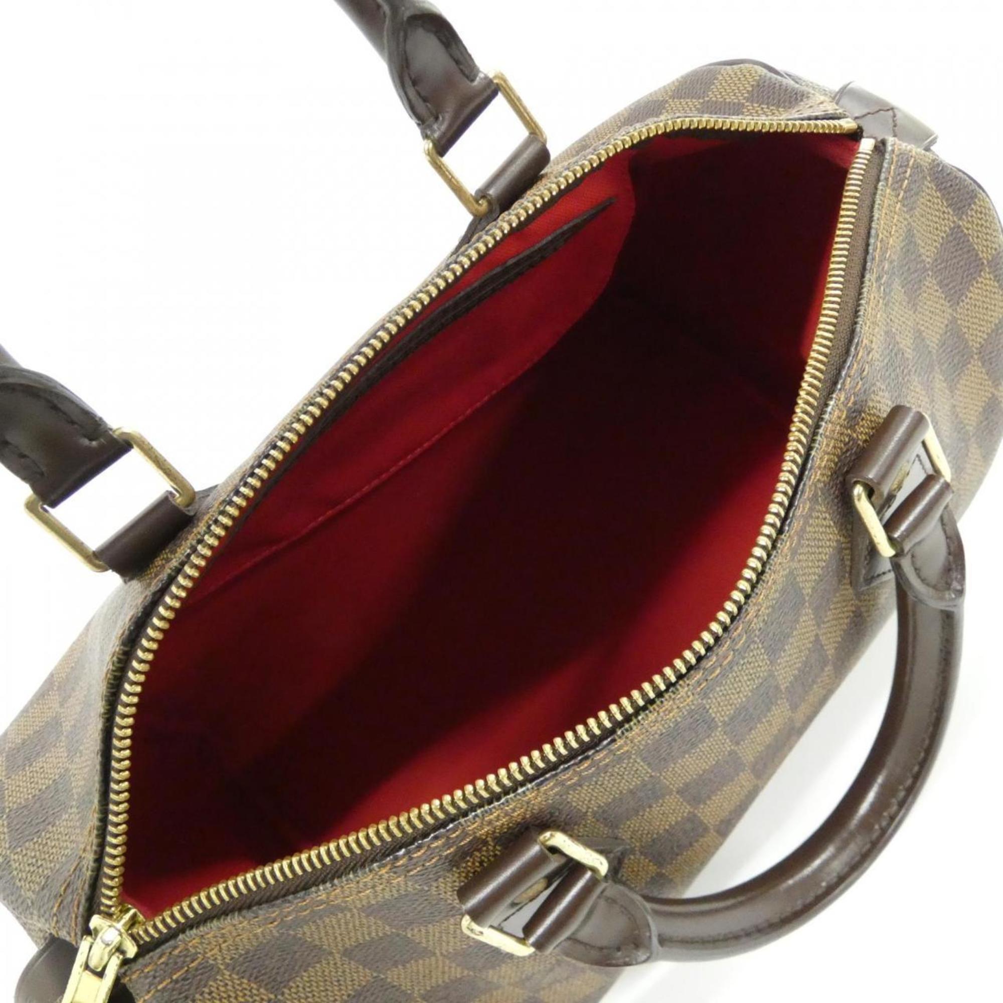 Louis Vuitton Brown Coated Canvas Boston Bag (Pre-Owned)
