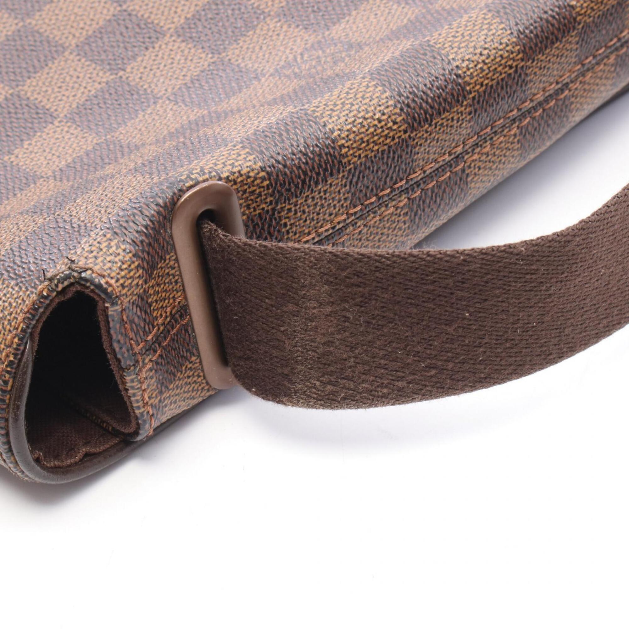 Louis Vuitton Damier Brown Coated Canvas Leather Shoulder Bag (Pre-Owned)