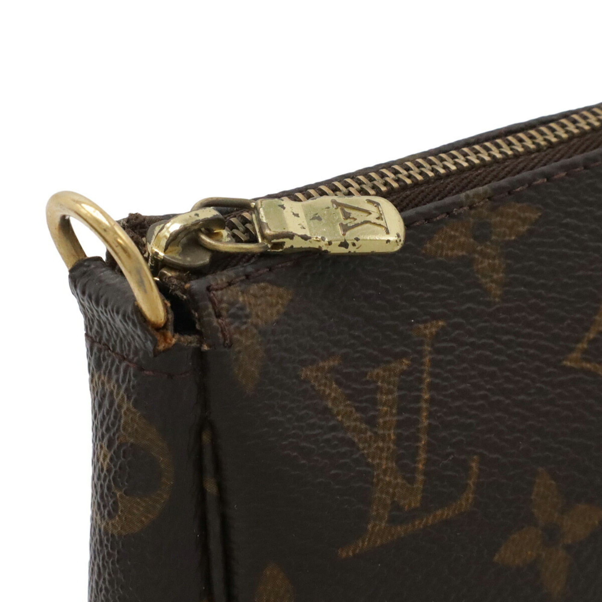 Louis Vuitton Monogram Brown Monogram Handbag Pochette (Pre-Owned)