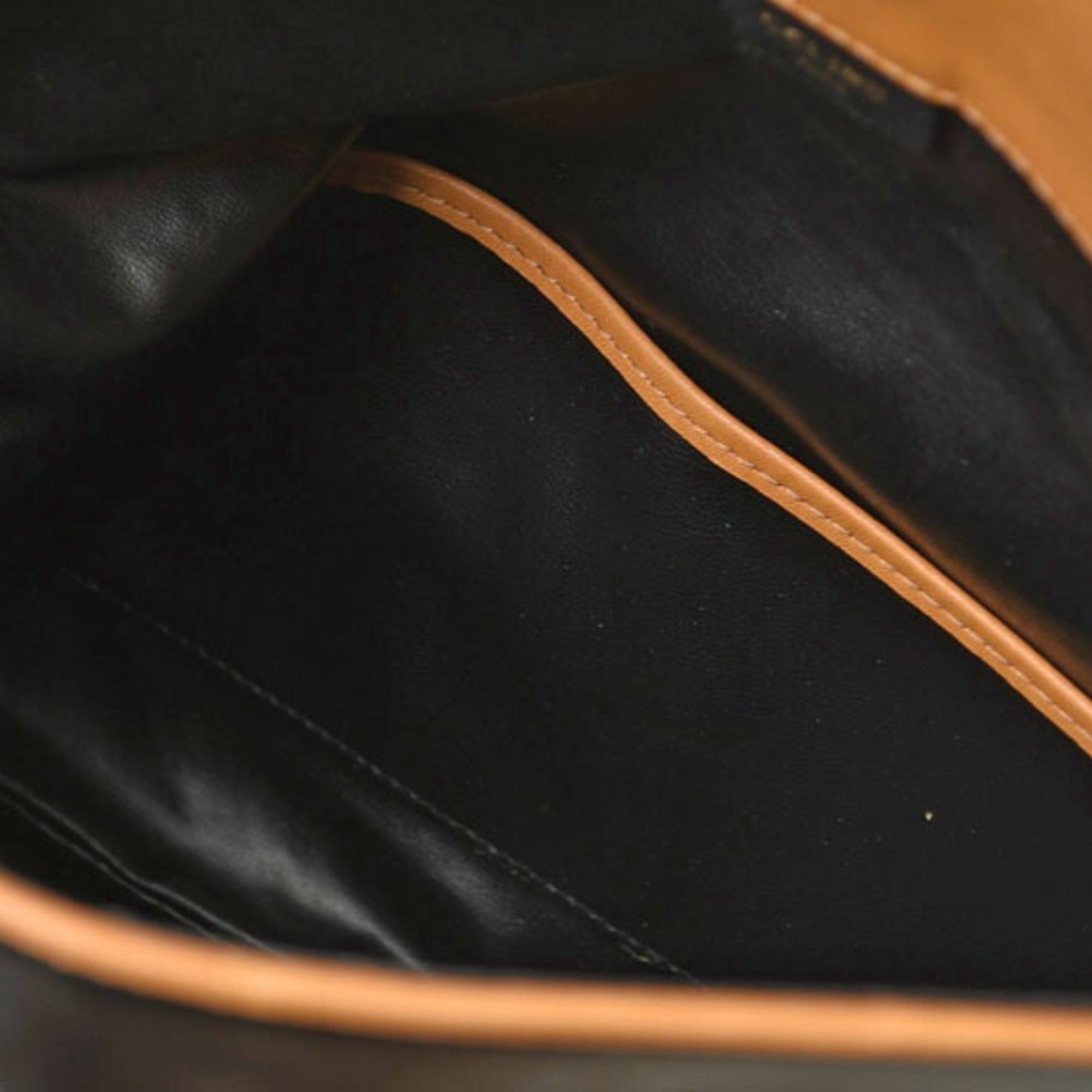 Celine Black Leather Clutch Bag Pouch (Pre-Owned)