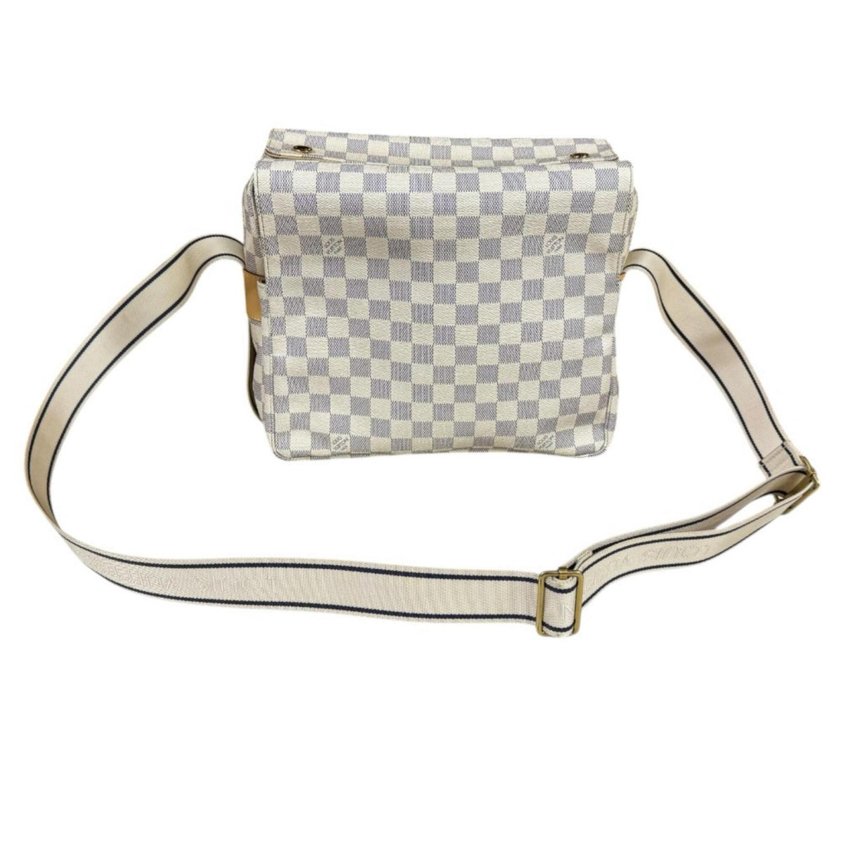 Louis Vuitton Damier Azur White Damier Azur Handbag Shoulder Bag (Pre-Owned)