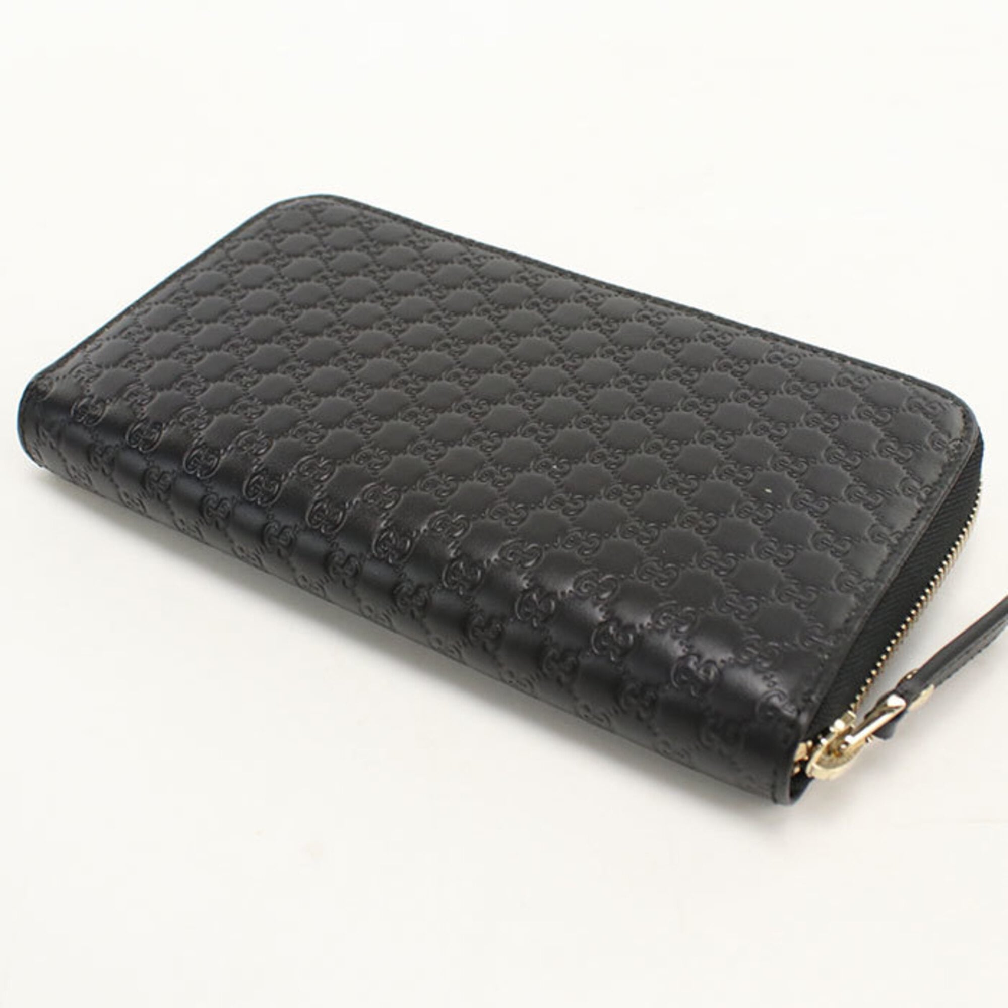 Gucci Black Leather Long Wallet (Bi-Fold) (Pre-Owned)