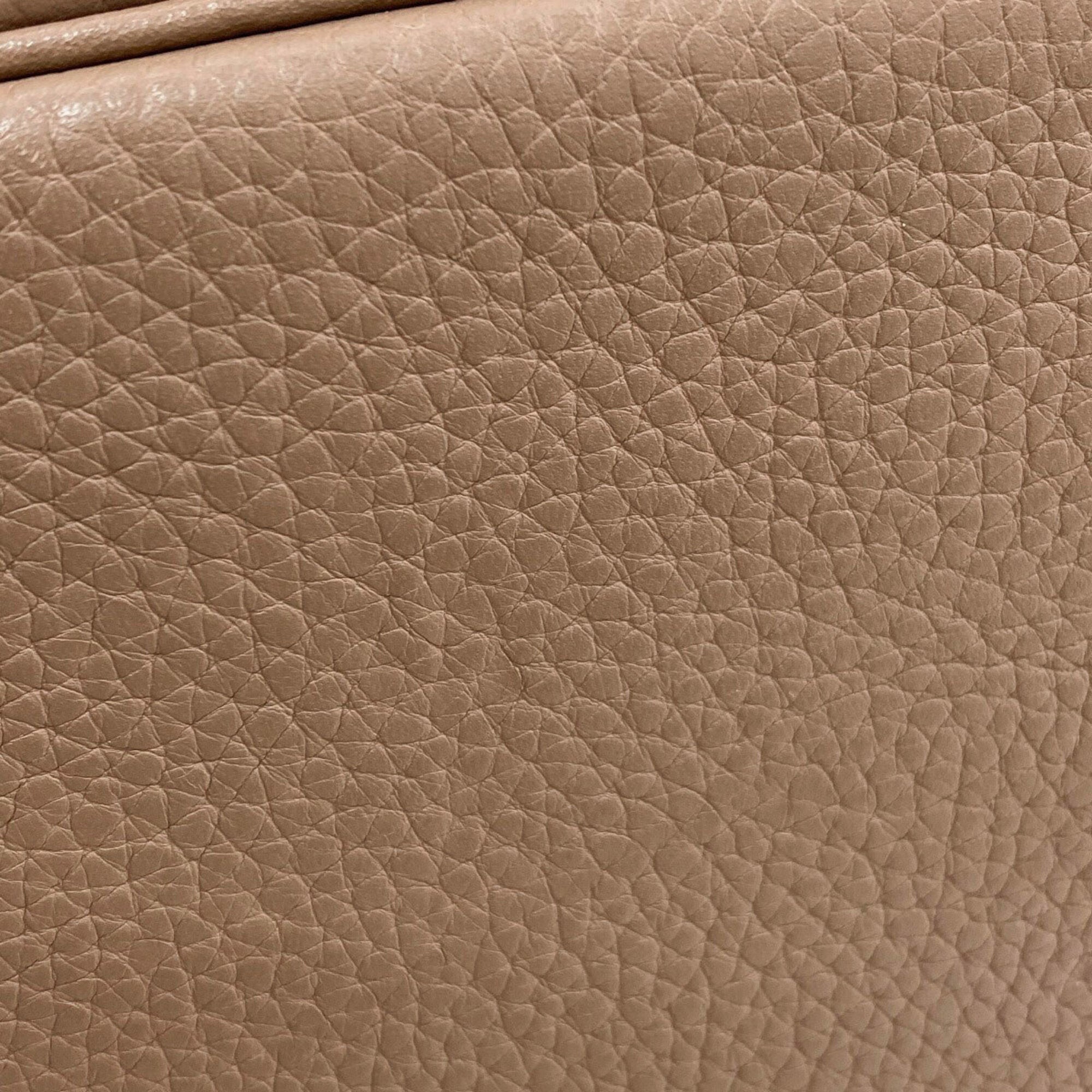 Hermes Etoupe Gray Taurillon Clemence Leather Handbag (Pre-Owned)