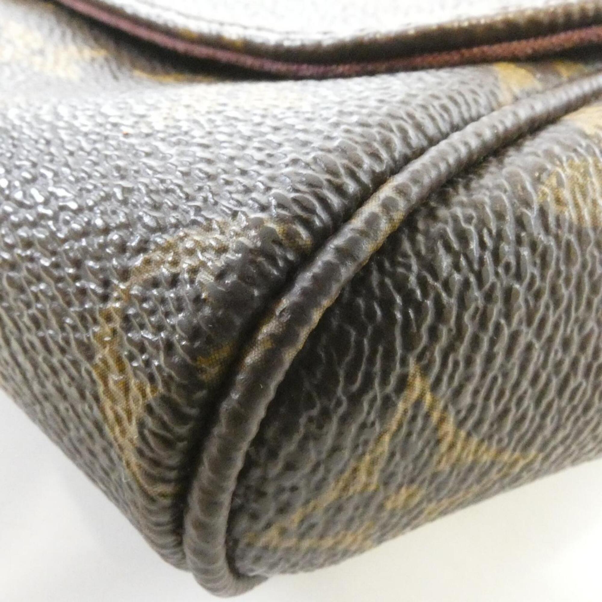 Louis Vuitton Marron Coated Canvas Shoulder Bag (Pre-Owned)