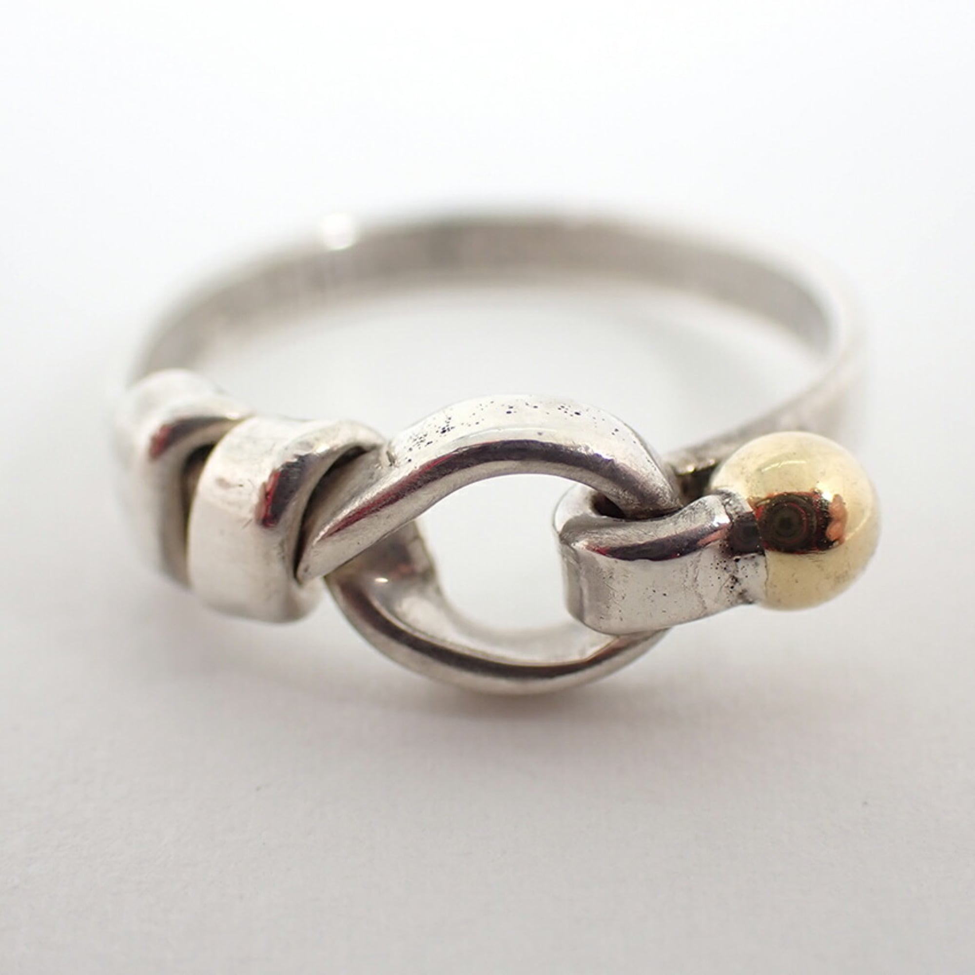 Tiffany Yellow Gold (18K) Sterling Silver 925 Band Ring (Pre-Owned)